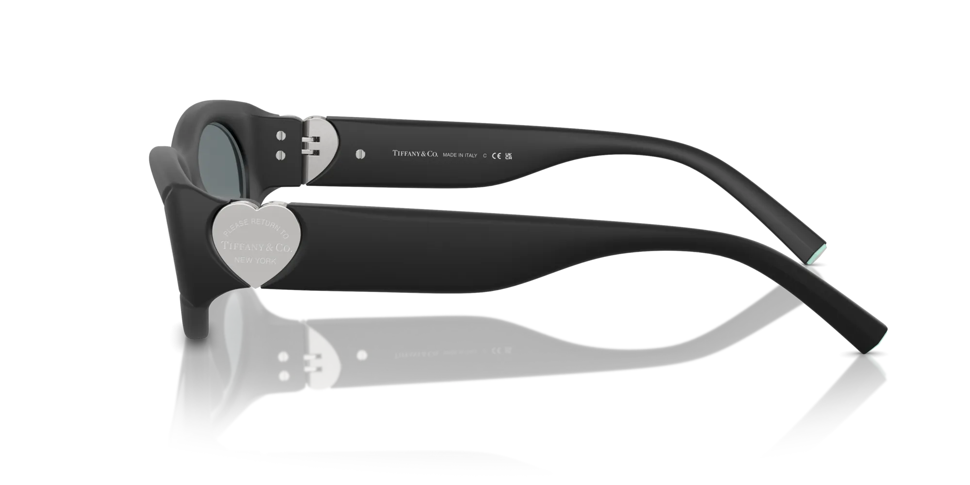 Tiffany TF4222U 84136G Occhiali da sole Iniettato Nero Grigio Rotonda Specchiate Specchiato - immagine 4