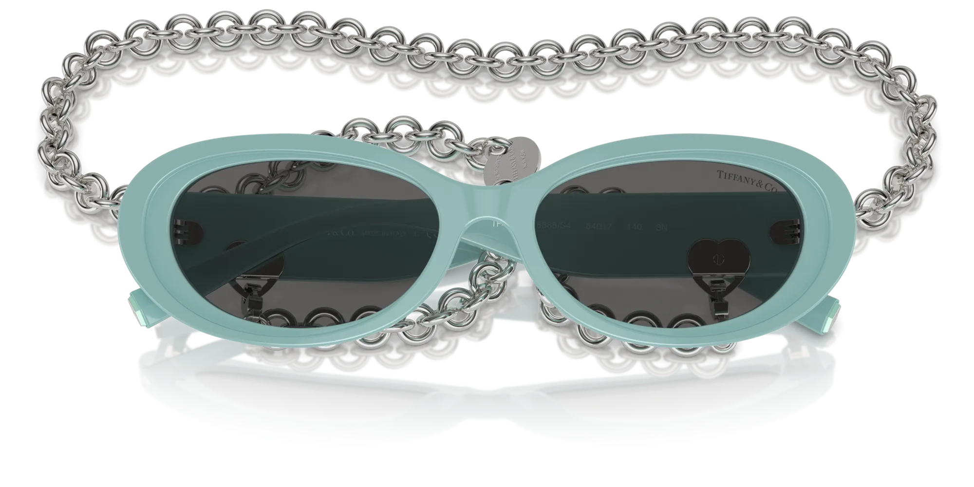 Tiffany TF4221 8388S4 Occhiali da sole Acetato Blu Grigio Rotonda Normale - immagine 2
