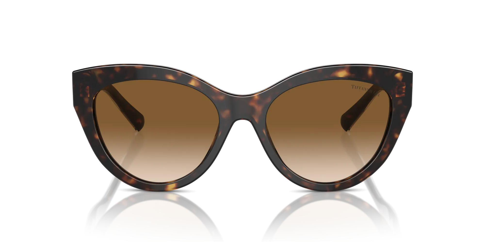 Tiffany TF4220 801551 Occhiali da sole Acetato Tartaruga Marrone Cat Eye Normale Sfumato - immagine 3