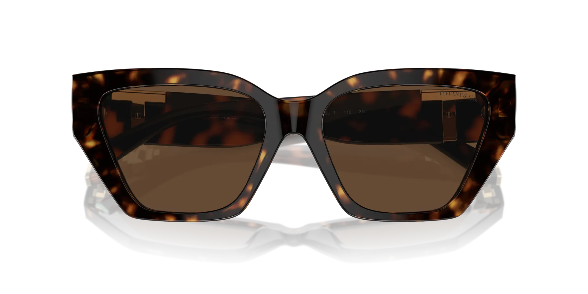 Tiffany TF4218 80153G Occhiali da sole Acetato Tartaruga Marrone Cat Eye Normale - immagine 2