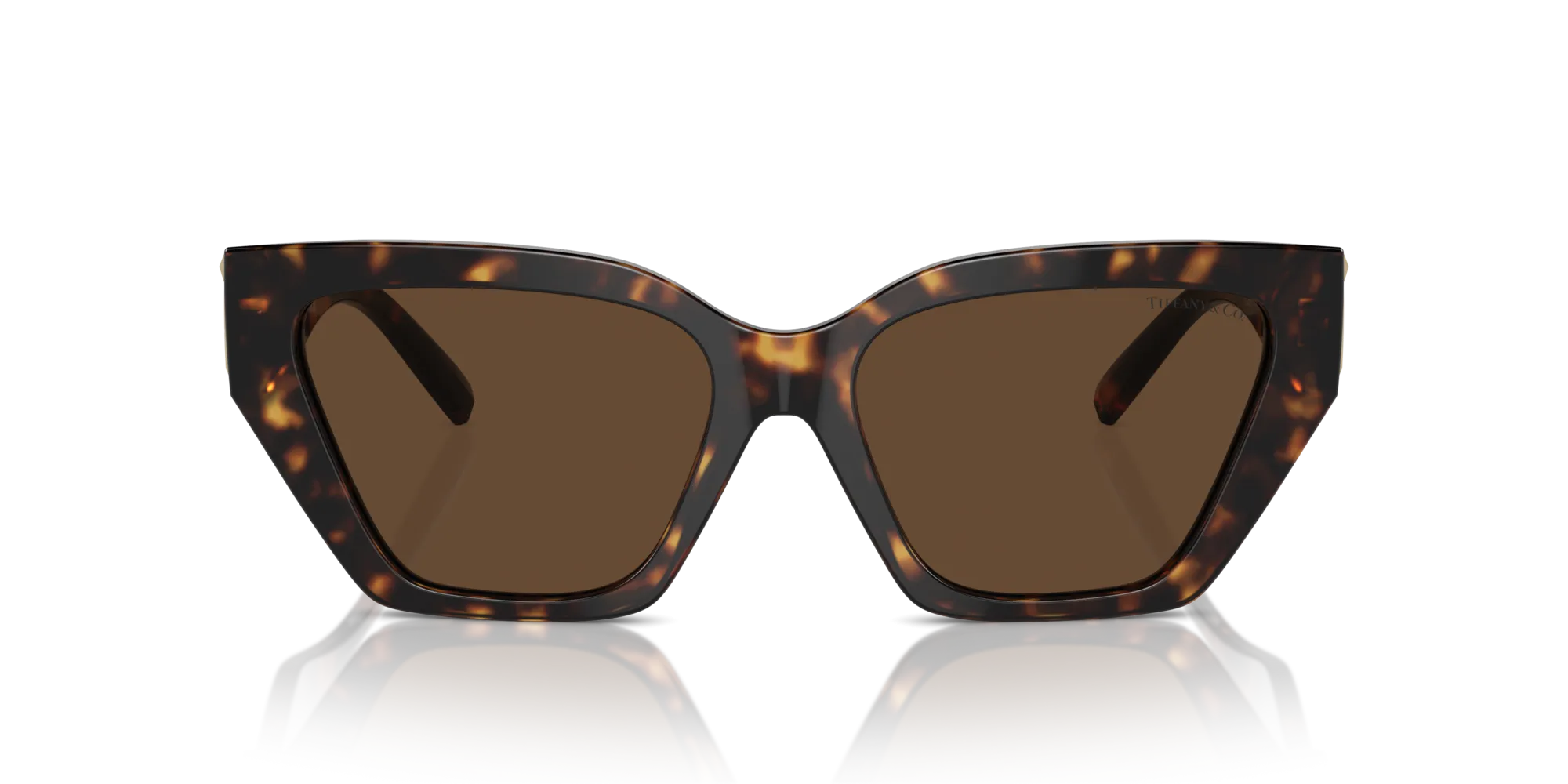Tiffany TF4218 80153G Occhiali da sole Acetato Tartaruga Marrone Cat Eye Normale - immagine 3