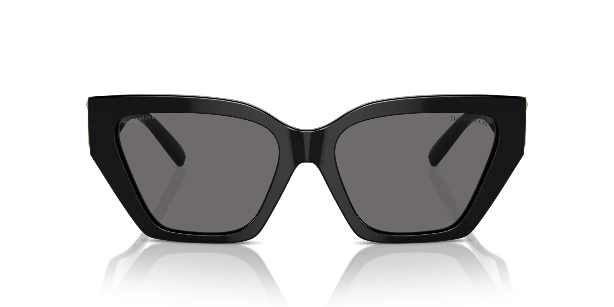 Tiffany TF4218 800181 Occhiali da sole Acetato Nero Grigio Cat Eye Polarizzata - immagine 3