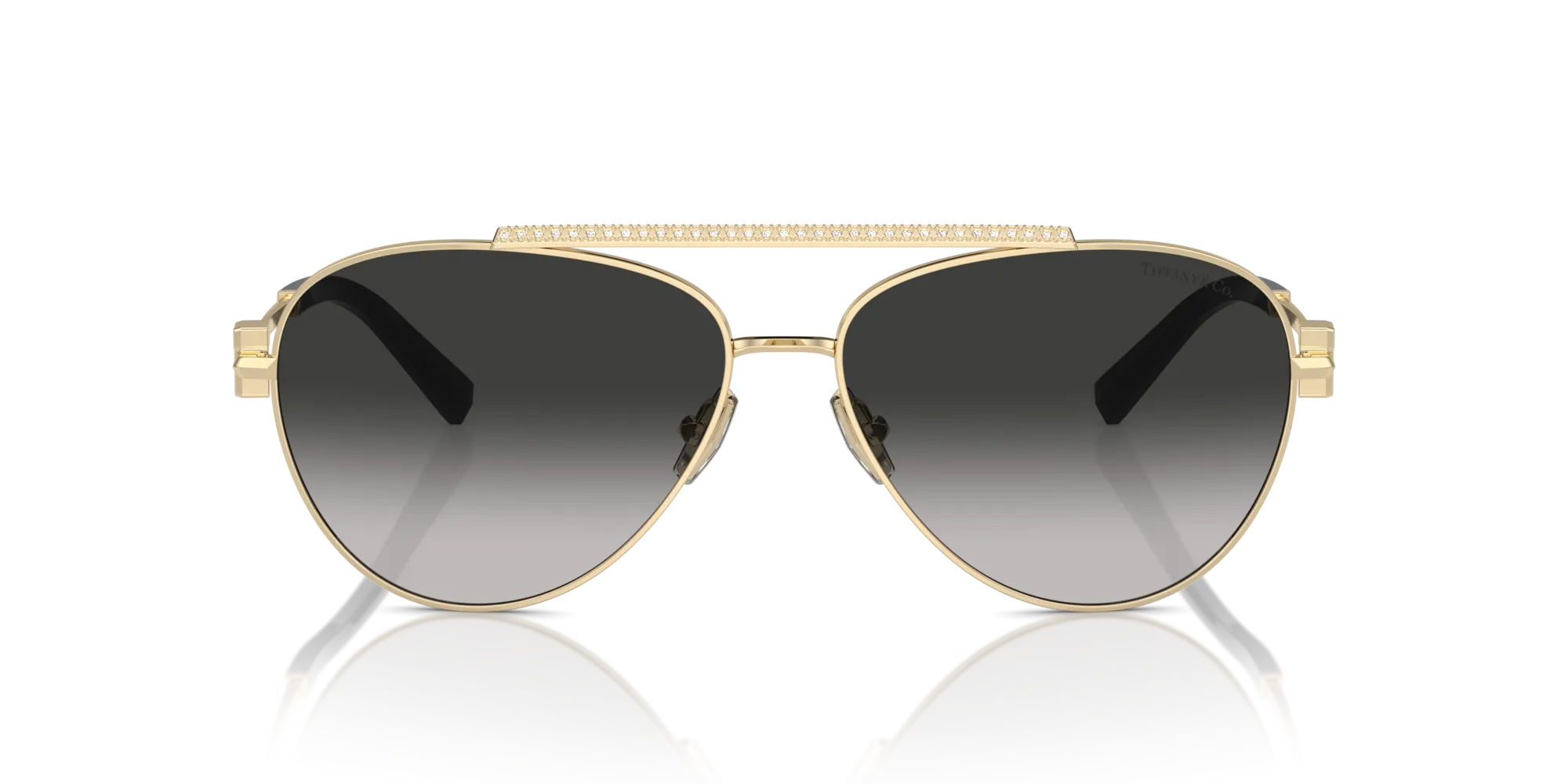 Tiffany TF3101B 60213C Occhiali da sole Acciaio Oro Grigio Pilot Normale Sfumato - immagine 3