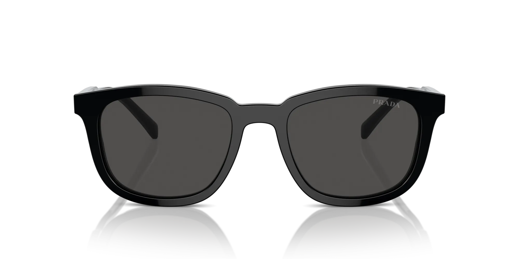 Prada PR A21S 16K08Z Occhiali da sole Acetato Nero Grigio Pillow Normale - immagine 3