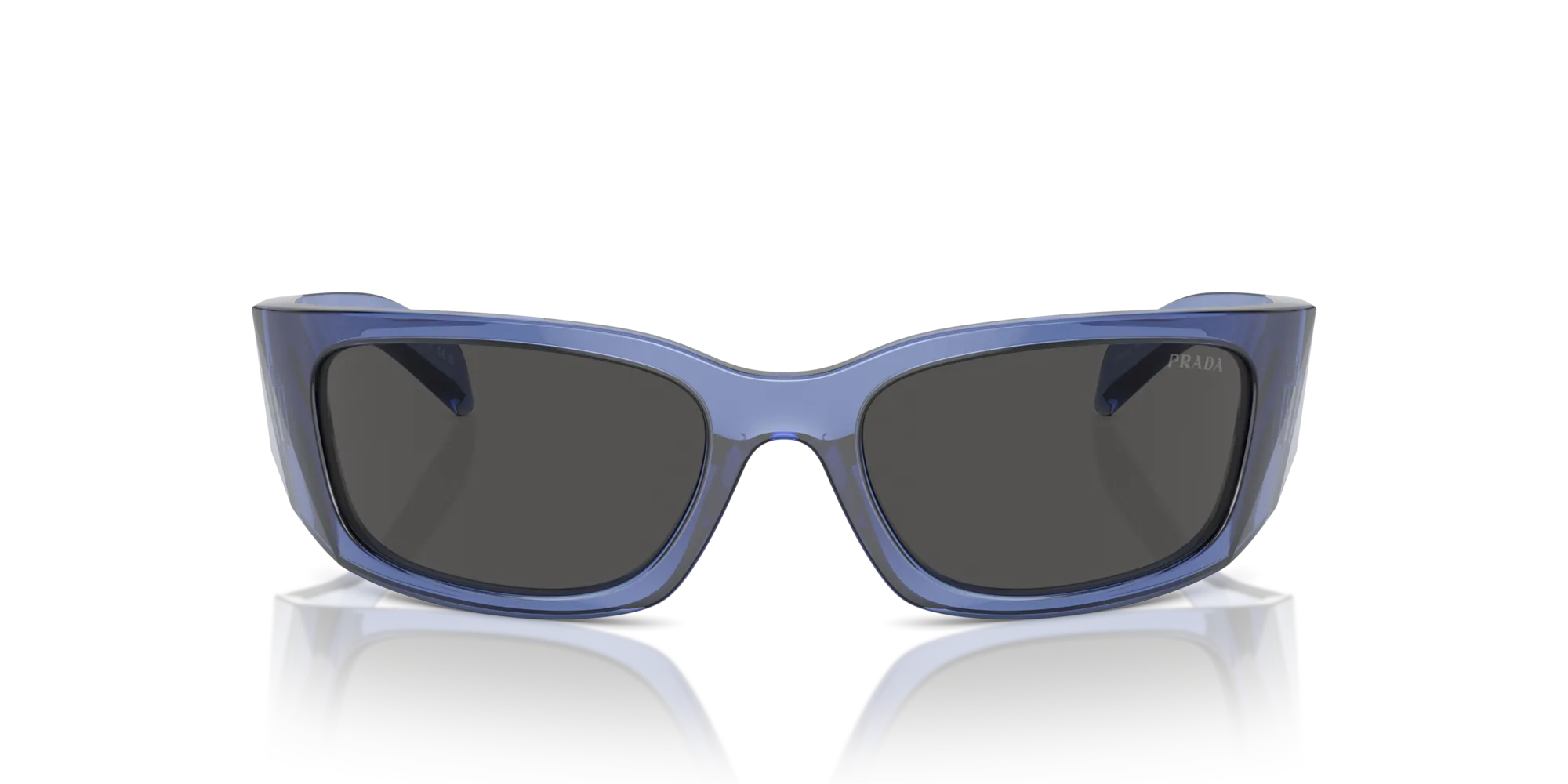 Prada PR A19S 15R5S0 Occhiali da sole Acetato Viola Grigio Farfalla Normale - immagine 3