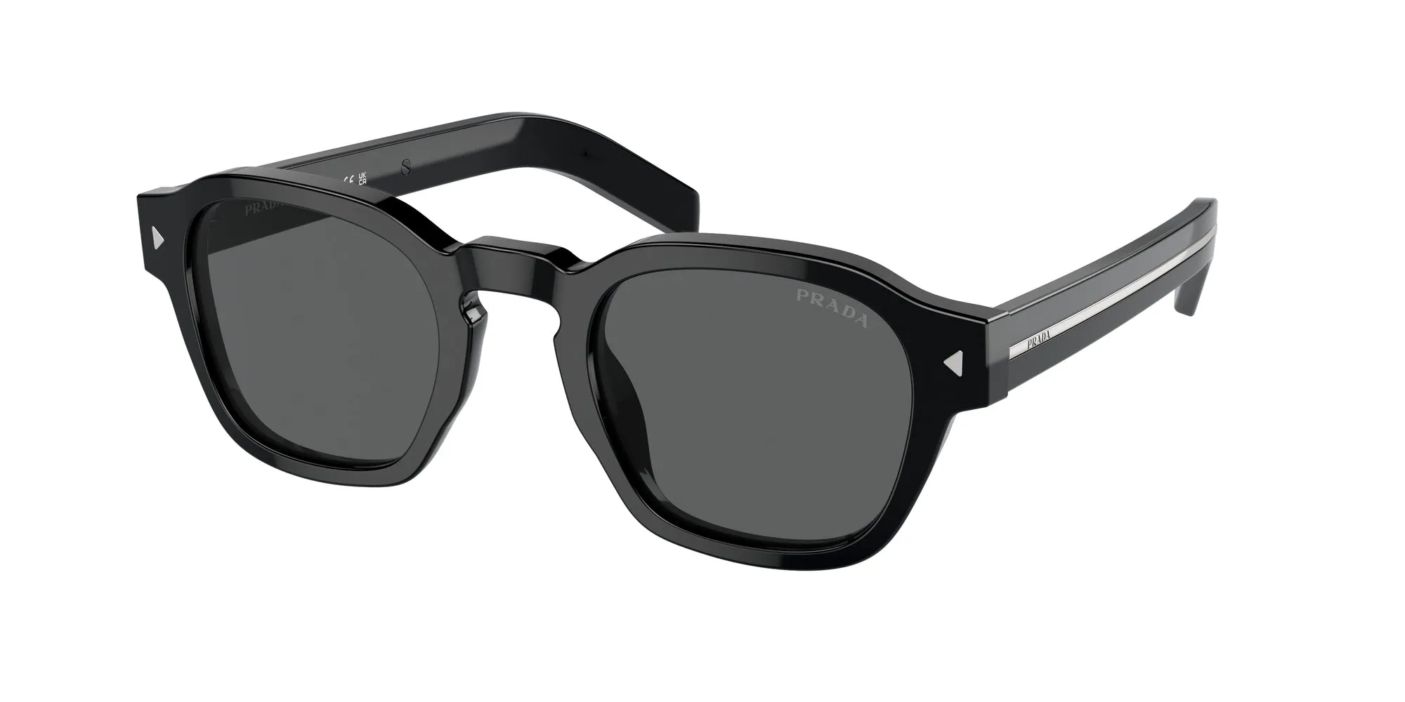 Prada PR A16S 16K731 Occhiali da sole Acetato Nero Grigio Pantos Normale - immagine 1