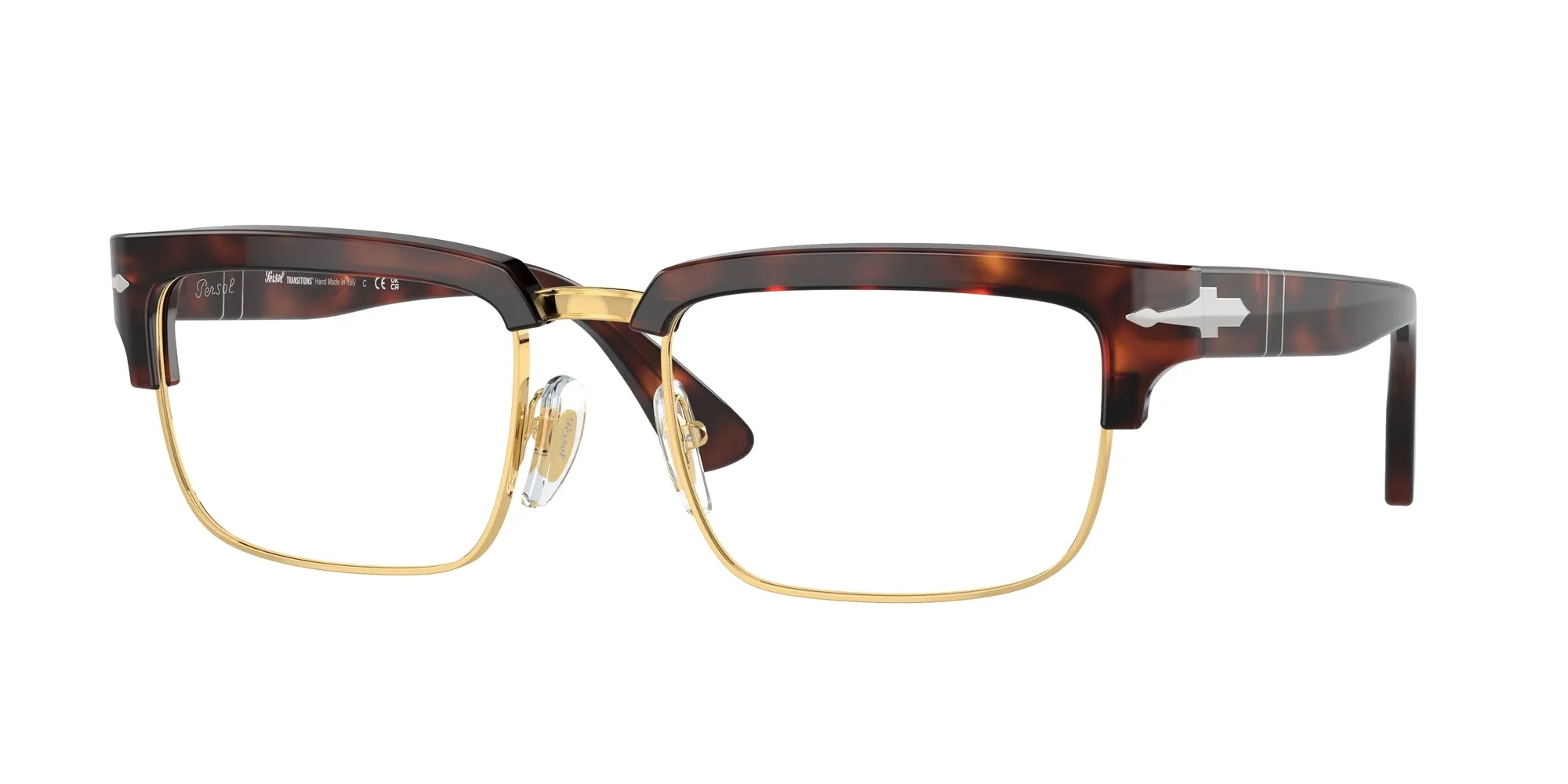 Persol PO3354S 24/GG Occhiali da sole Acetato Tartaruga Blu Squadrata Fotocromatiche Fotocromatico - immagine 1