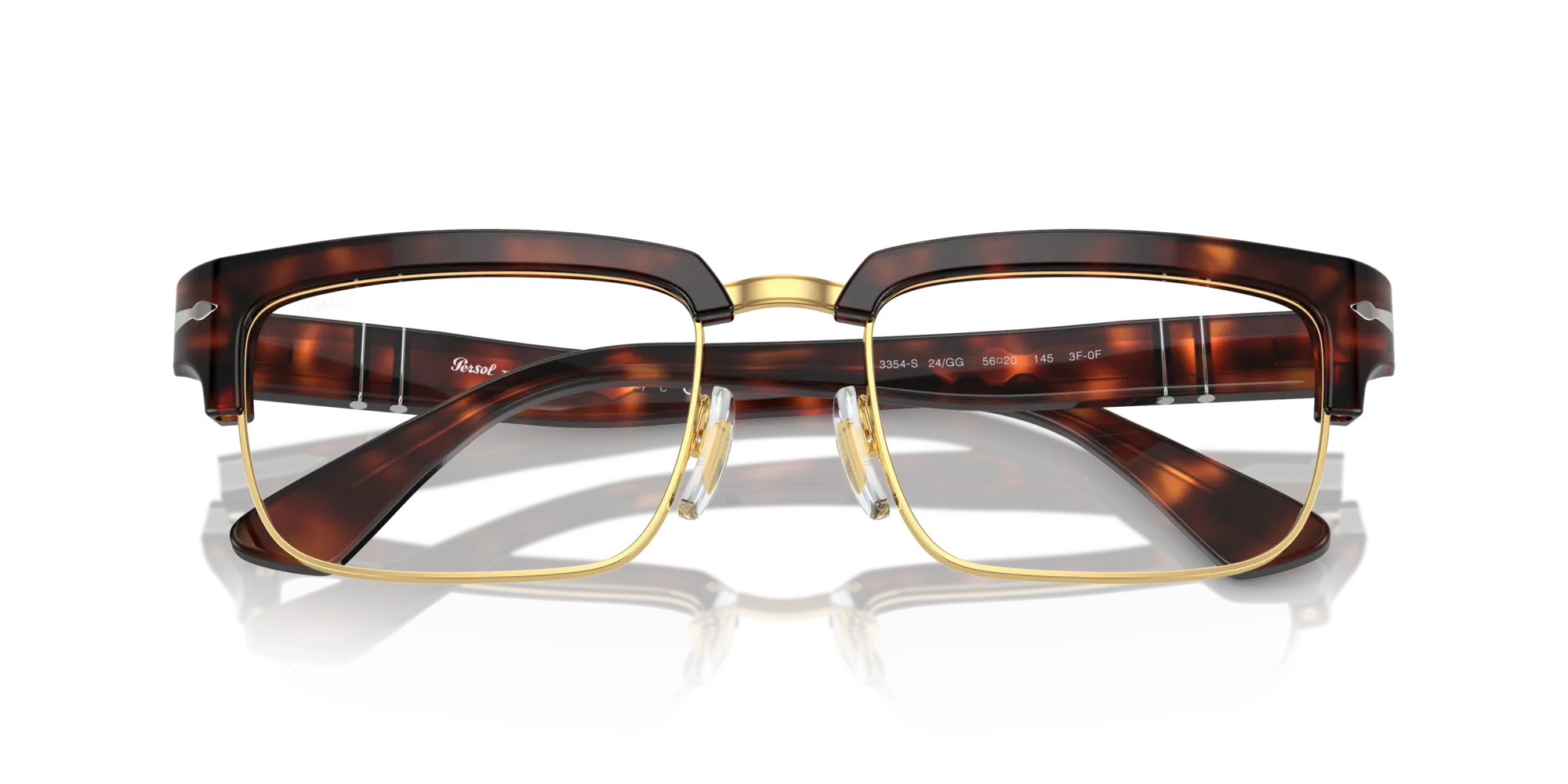 Persol PO3354S 24/GG Occhiali da sole Acetato Tartaruga Blu Squadrata Fotocromatiche Fotocromatico - immagine 2