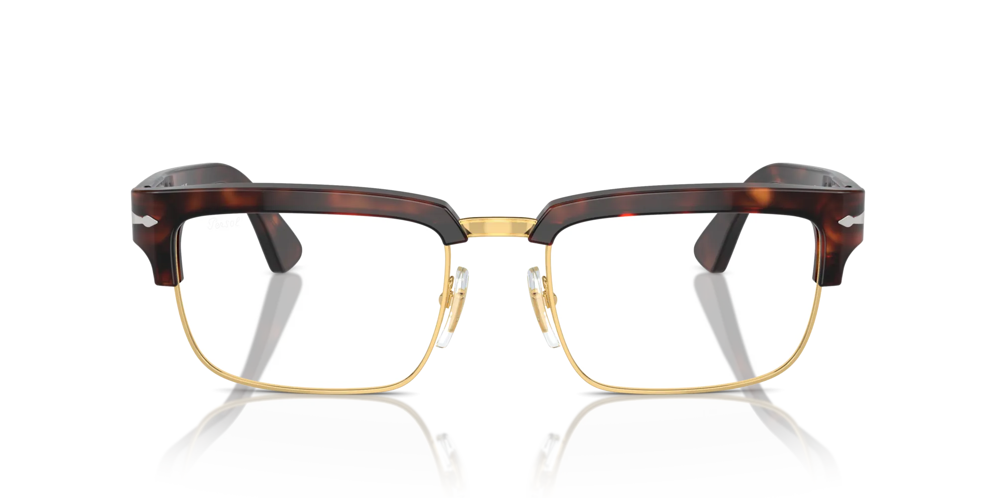 Persol PO3354S 24/GG Occhiali da sole Acetato Tartaruga Blu Squadrata Fotocromatiche Fotocromatico - immagine 3