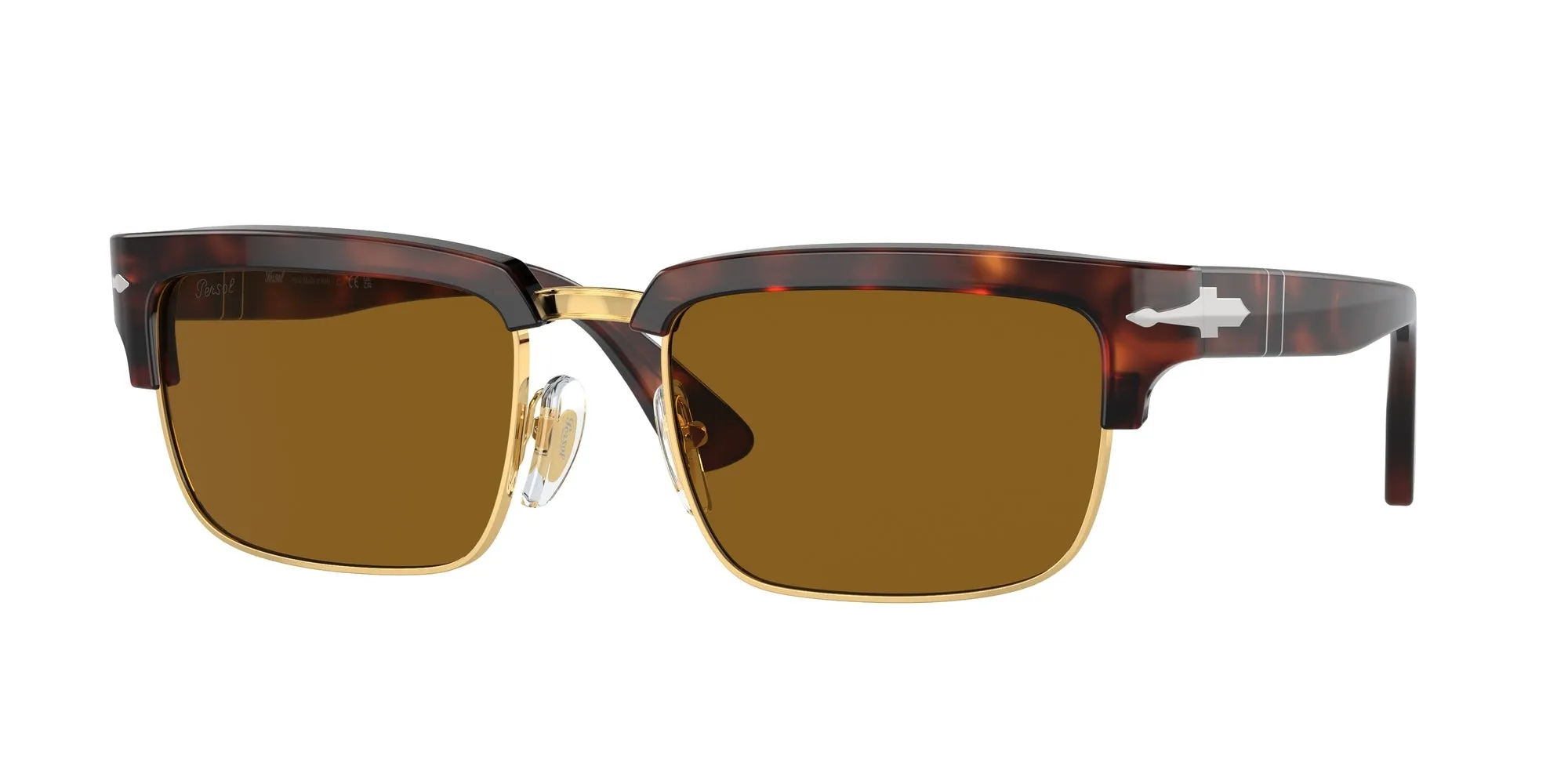 Persol PO3354S 24/33 Occhiali da sole Acetato Tartaruga Marrone Squadrata Normale - immagine 1