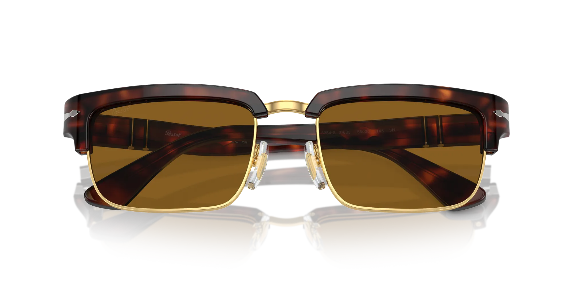Persol PO3354S 24/33 Occhiali da sole Acetato Tartaruga Marrone Squadrata Normale - immagine 2