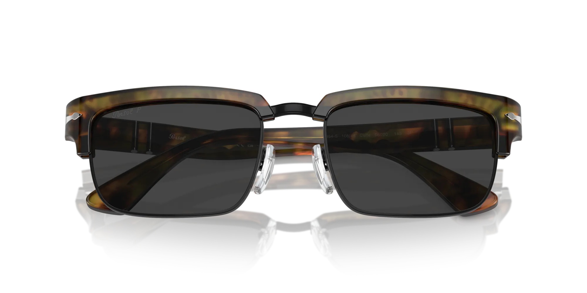 Persol PO3354S 108/48 Occhiali da sole Acetato Tartaruga Grigio Squadrata Polarizzata - immagine 2