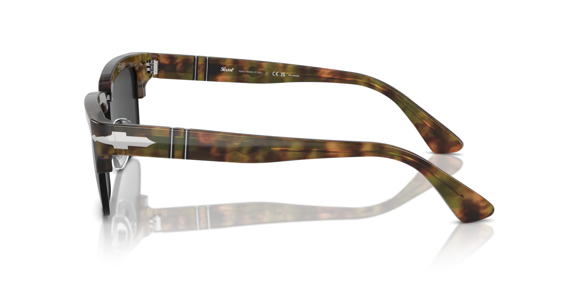 Persol PO3354S 108/48 Occhiali da sole Acetato Tartaruga Grigio Squadrata Polarizzata - immagine 4