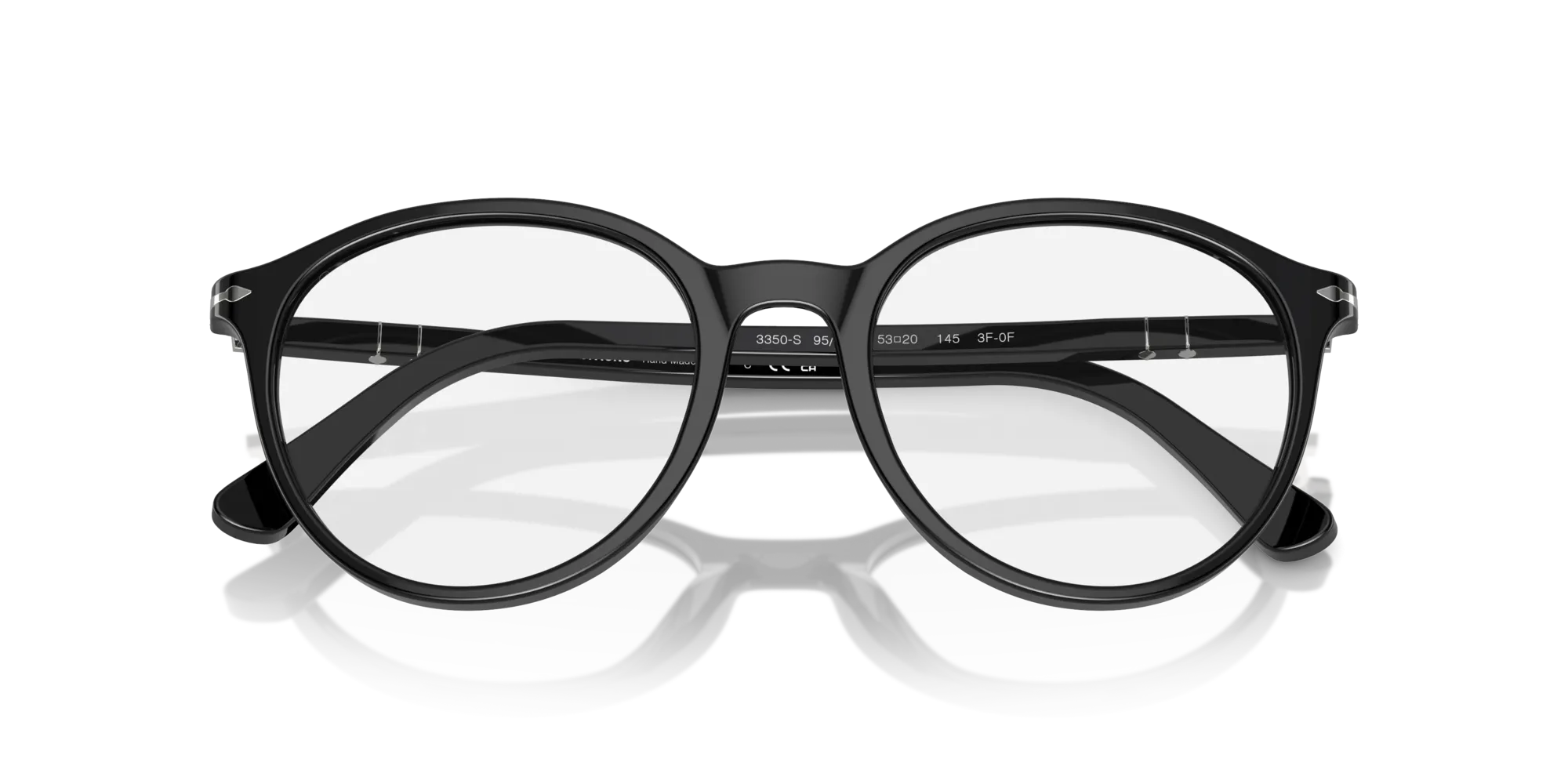 Persol PO3350S 95/GG Occhiali da sole Acetato Nero Blu Pantos Fotocromatiche Fotocromatico - immagine 2