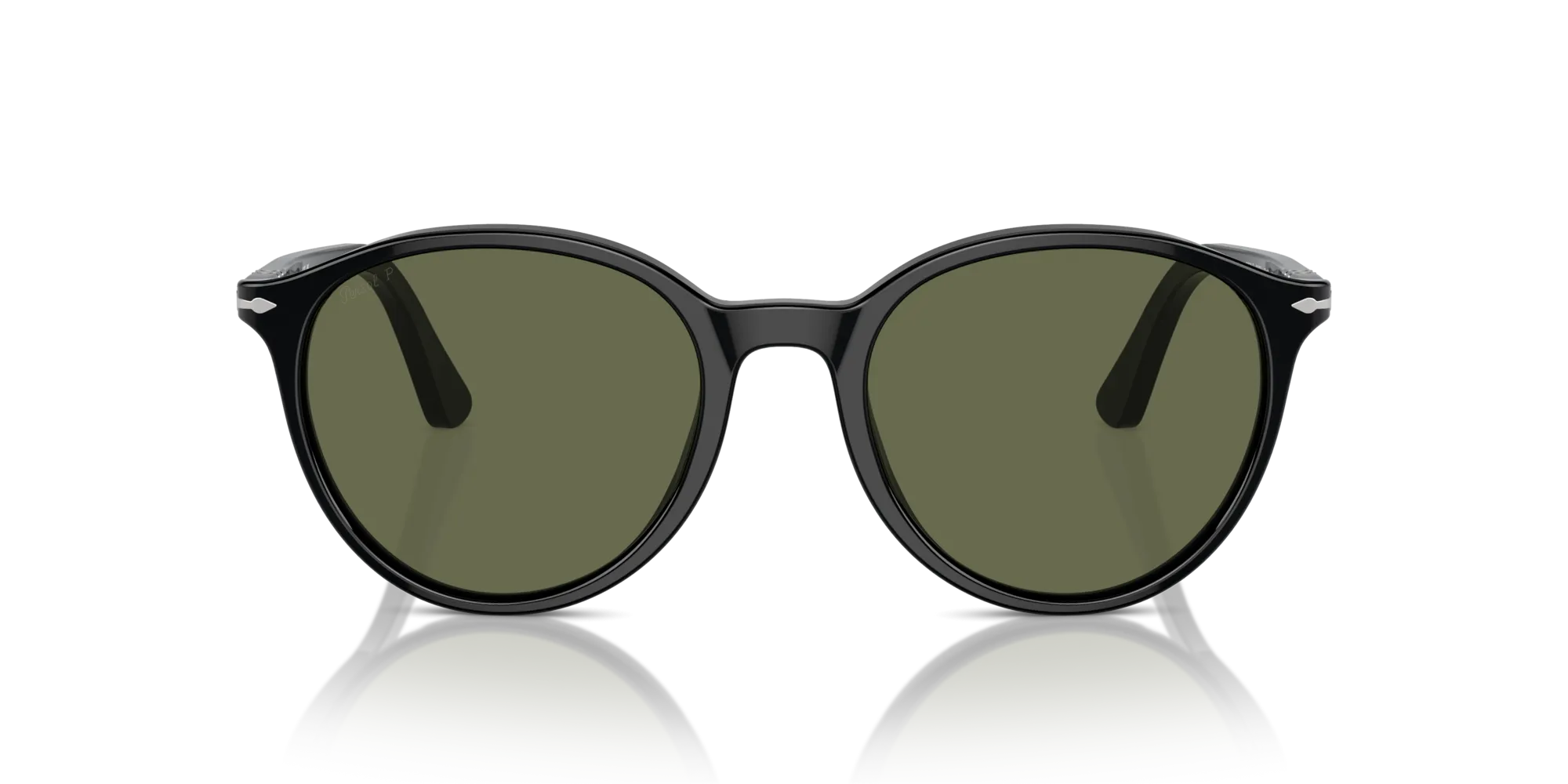 Persol PO3350S 95/58 Occhiali da sole Acetato Nero Verde Pantos Polarizzata - immagine 3