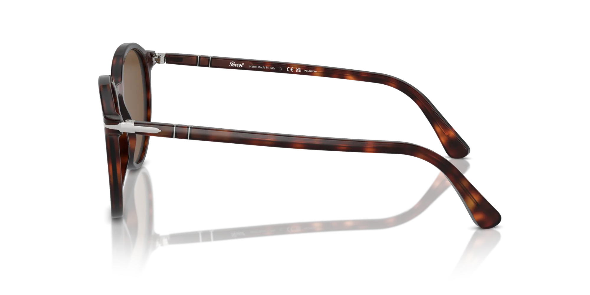 Persol PO3350S 24/57 Occhiali da sole Acetato Tartaruga Marrone Pantos Polarizzata - immagine 4