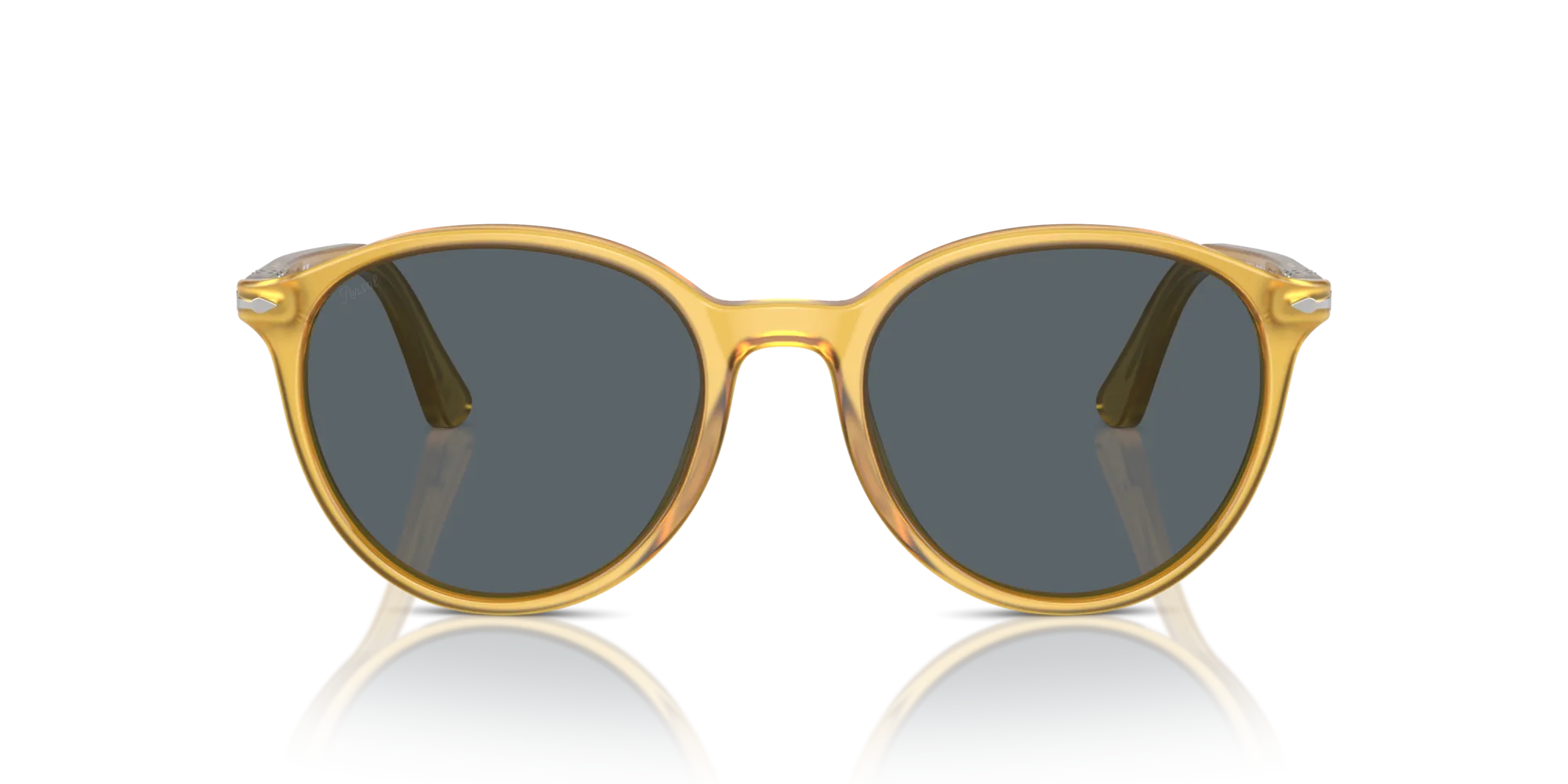 Persol PO3350S 204/R5 Occhiali da sole Acetato Giallo Blu Pantos Normale Antiriflesso - immagine 3