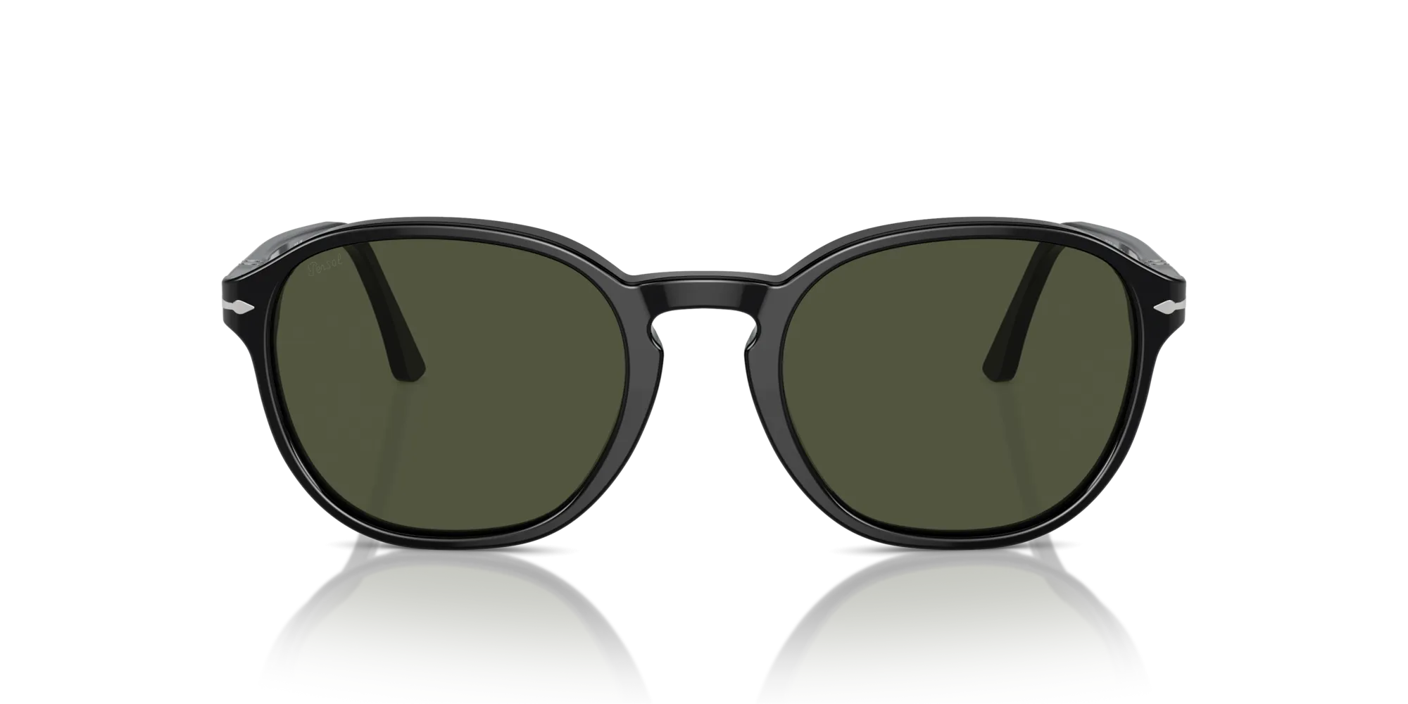 Persol PO3343S 95/31 Occhiali da sole Acetato Nero Verde Pillow Normale - immagine 3