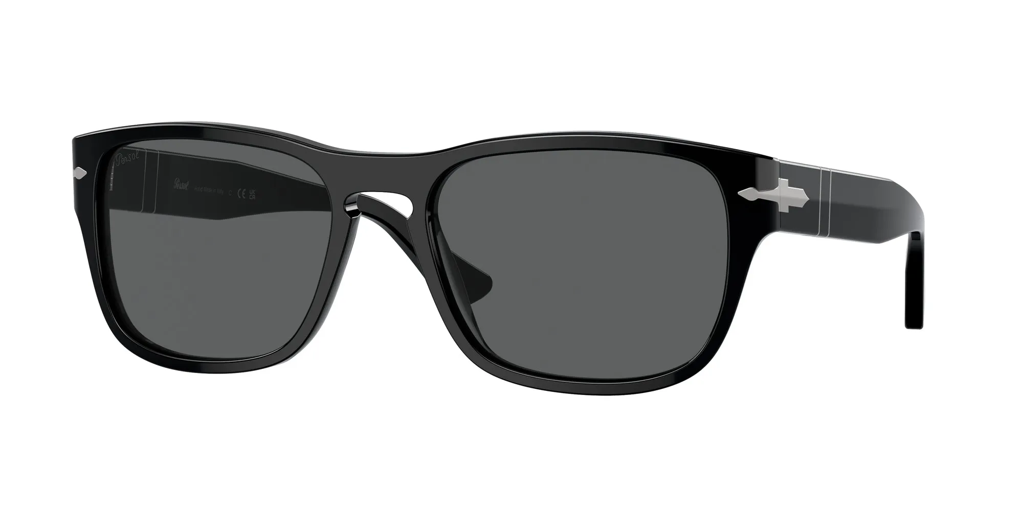 Persol PO3341S 95/B1 Occhiali da sole Acetato Nero Grigio Pillow Normale - immagine 1