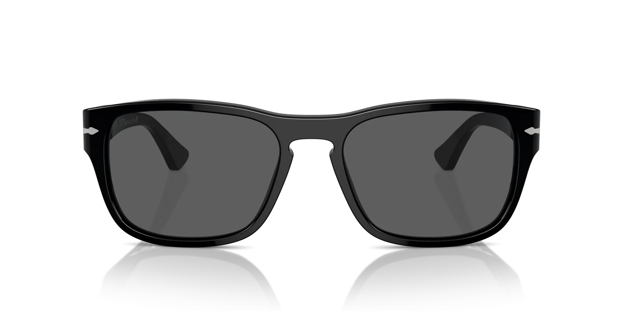 Persol PO3341S 95/B1 Occhiali da sole Acetato Nero Grigio Pillow Normale - immagine 3