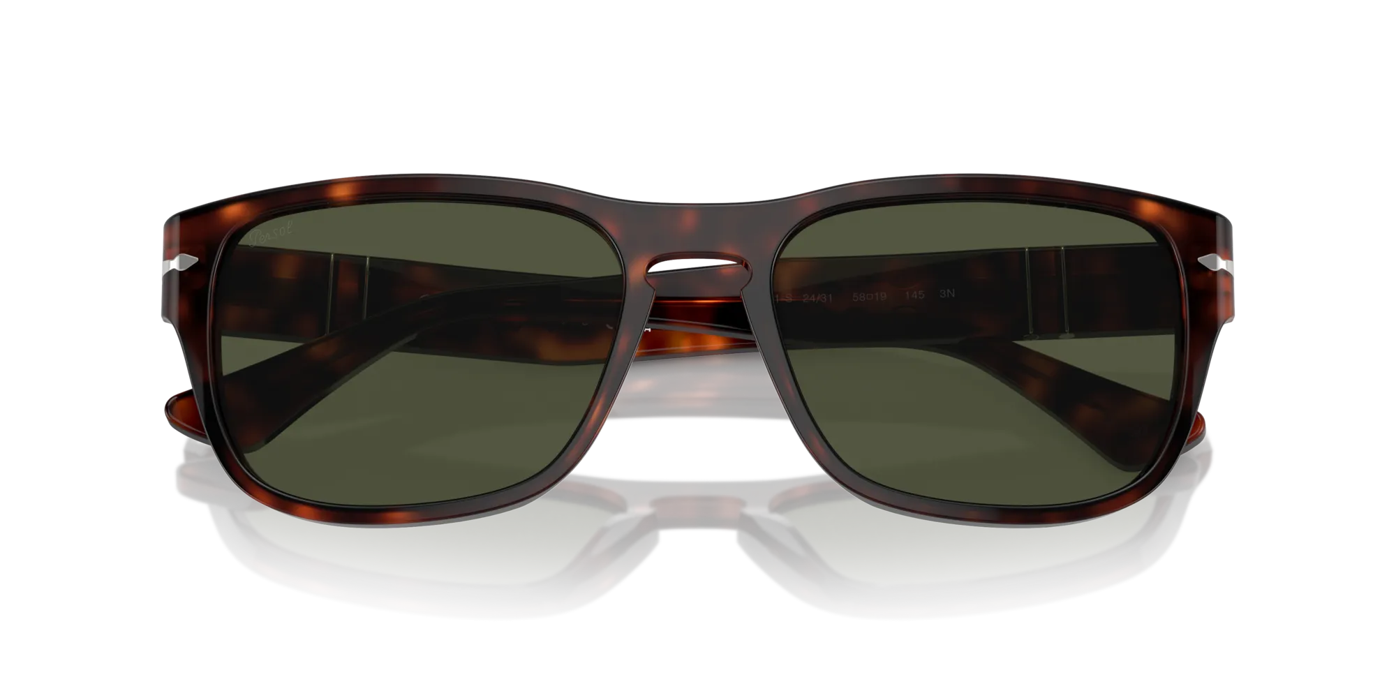 Persol PO3341S 24/31 Occhiali da sole Acetato Tartaruga Verde Pillow Normale - immagine 2