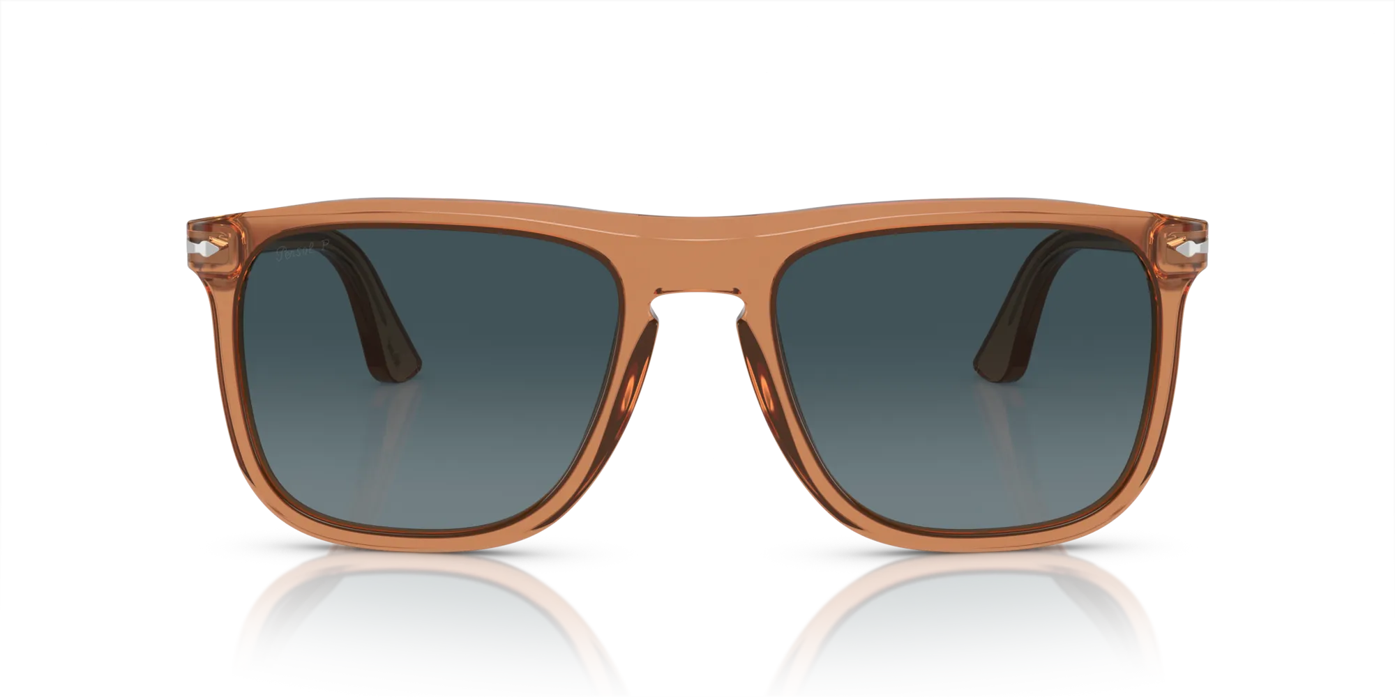 Persol PO3336S 1213S3 Occhiali da sole Acetato Marrone Blu Pilot Polarizzata Sfumato - immagine 3