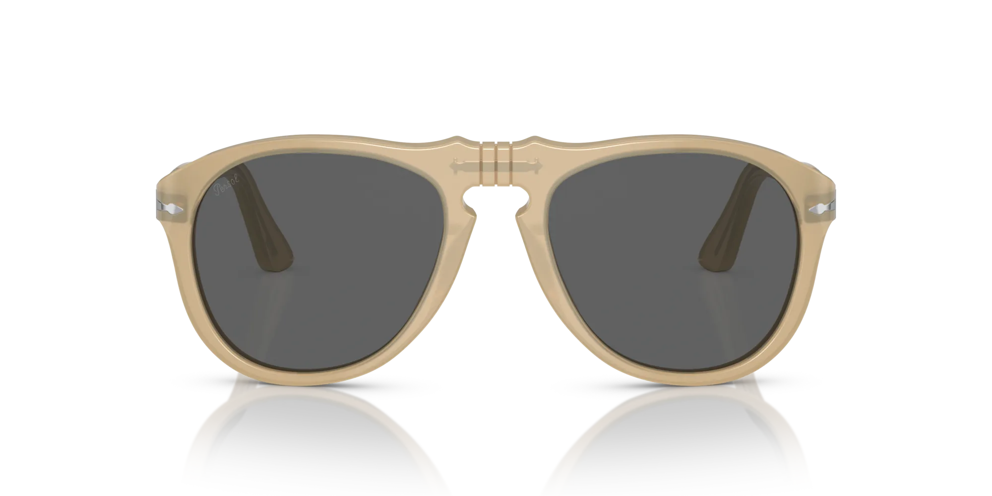 Persol PO0649 1169B1 Occhiali da sole Acetato Marrone Grigio Pilot Normale - immagine 3