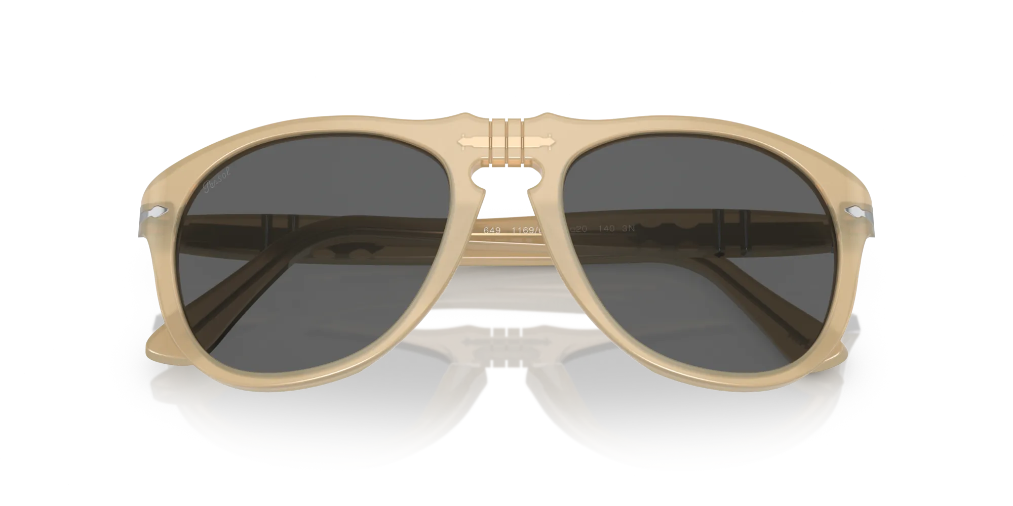 Persol PO0649 1169B1 Occhiali da sole Acetato Marrone Grigio Pilot Normale - immagine 2
