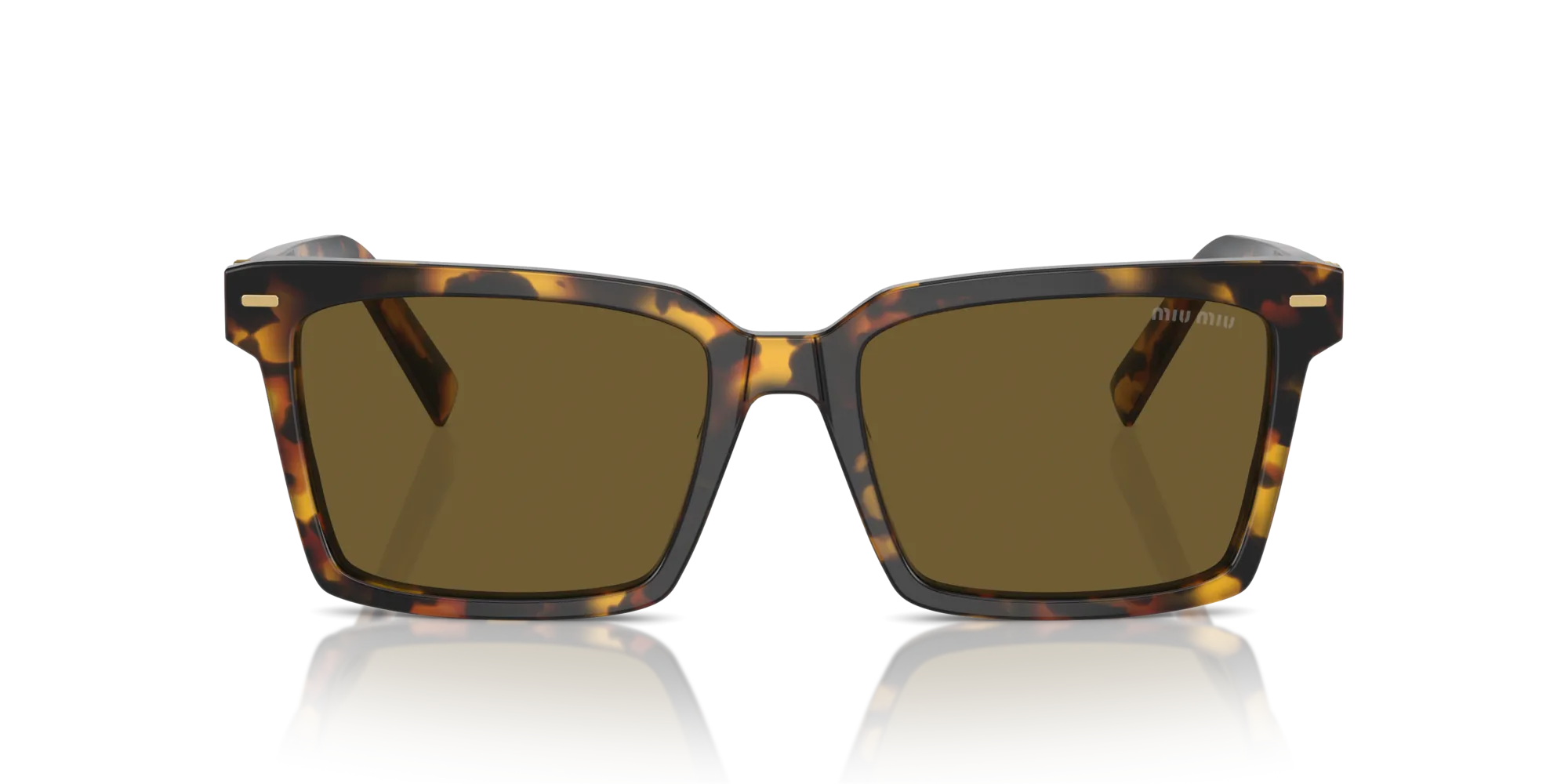 Miu Miu MU 13ZS VAU01T Occhiali da sole Acetato Tartaruga Marrone Squadrata Normale - immagine 3