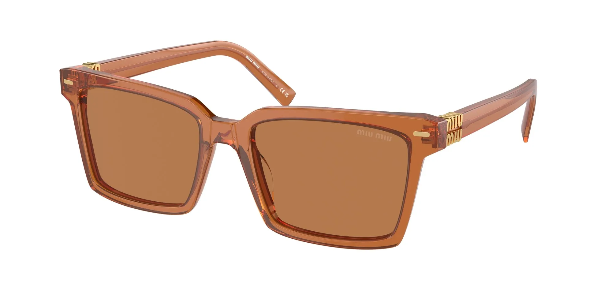 Miu Miu MU 13ZS 15T2Z1 Occhiali da sole Acetato Marrone Marrone Squadrata Normale - immagine 1