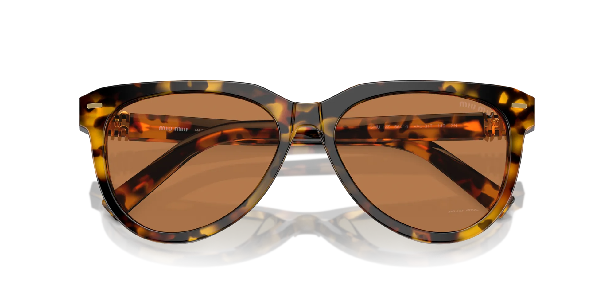 Miu Miu MU 12ZS VAU01T Occhiali da sole Acetato Tartaruga Marrone Pantos Normale - immagine 2