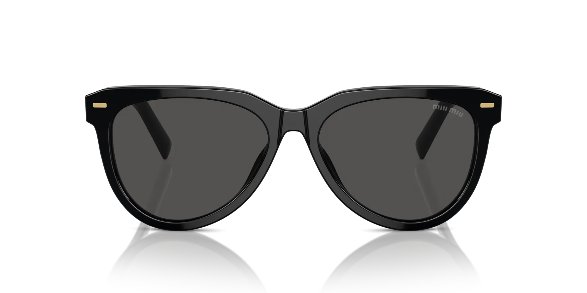 Miu Miu MU 12ZS 16K5S0 Occhiali da sole Acetato Nero Grigio Pantos Normale - immagine 3