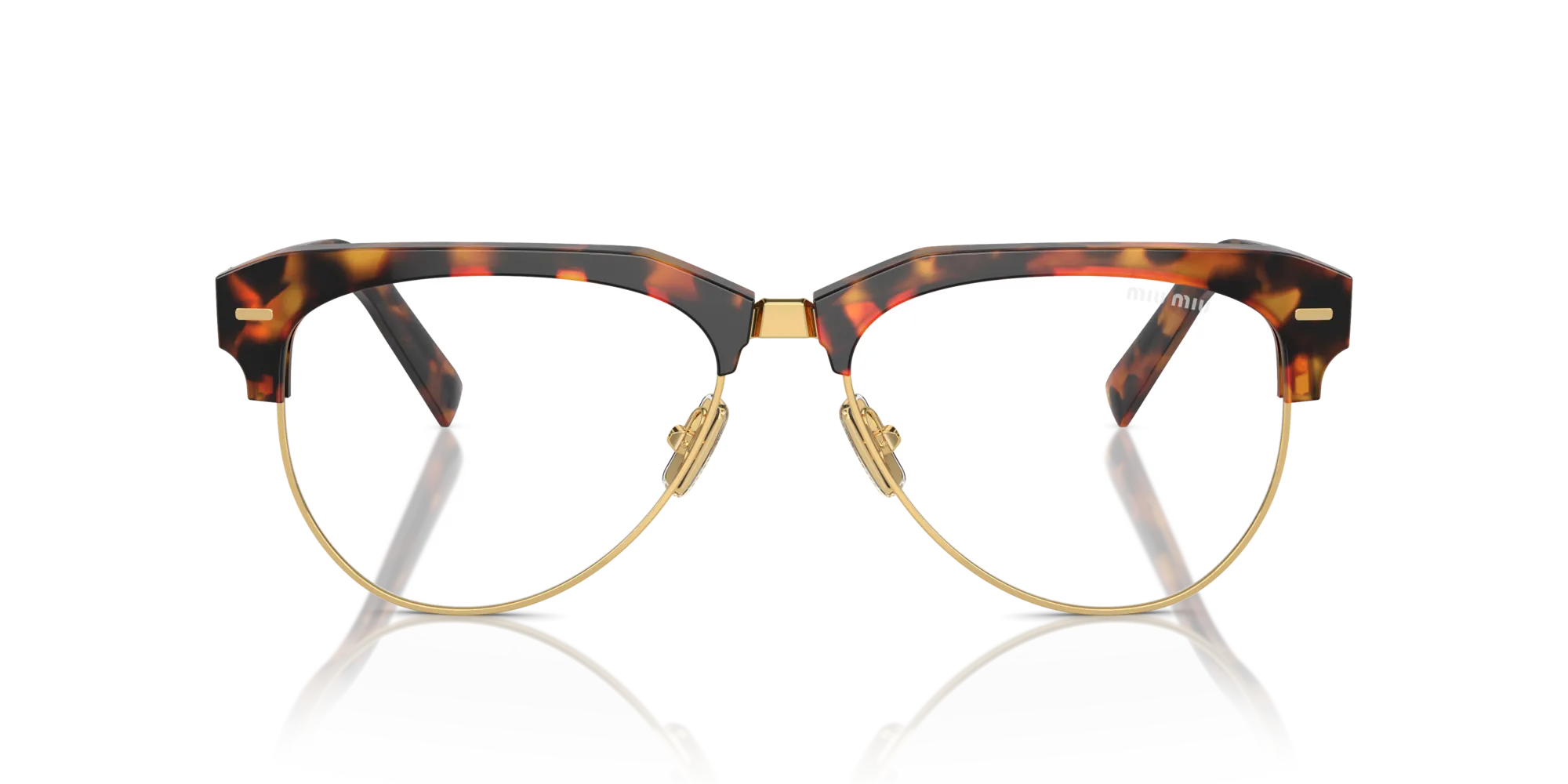 Miu Miu MU 09ZS 19P08N Occhiali da sole Acetato Tartaruga Trasparente Pilot Normale Anti luce blu - per PC - immagine 3