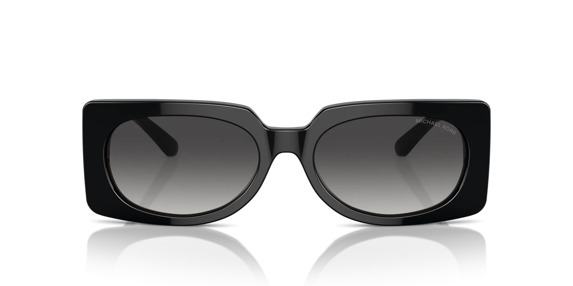 Michael Kors MK2215 BORDEAUX 30058G Occhiali da sole Acetato Nero Grigio Squadrata Normale Sfumato - immagine 3