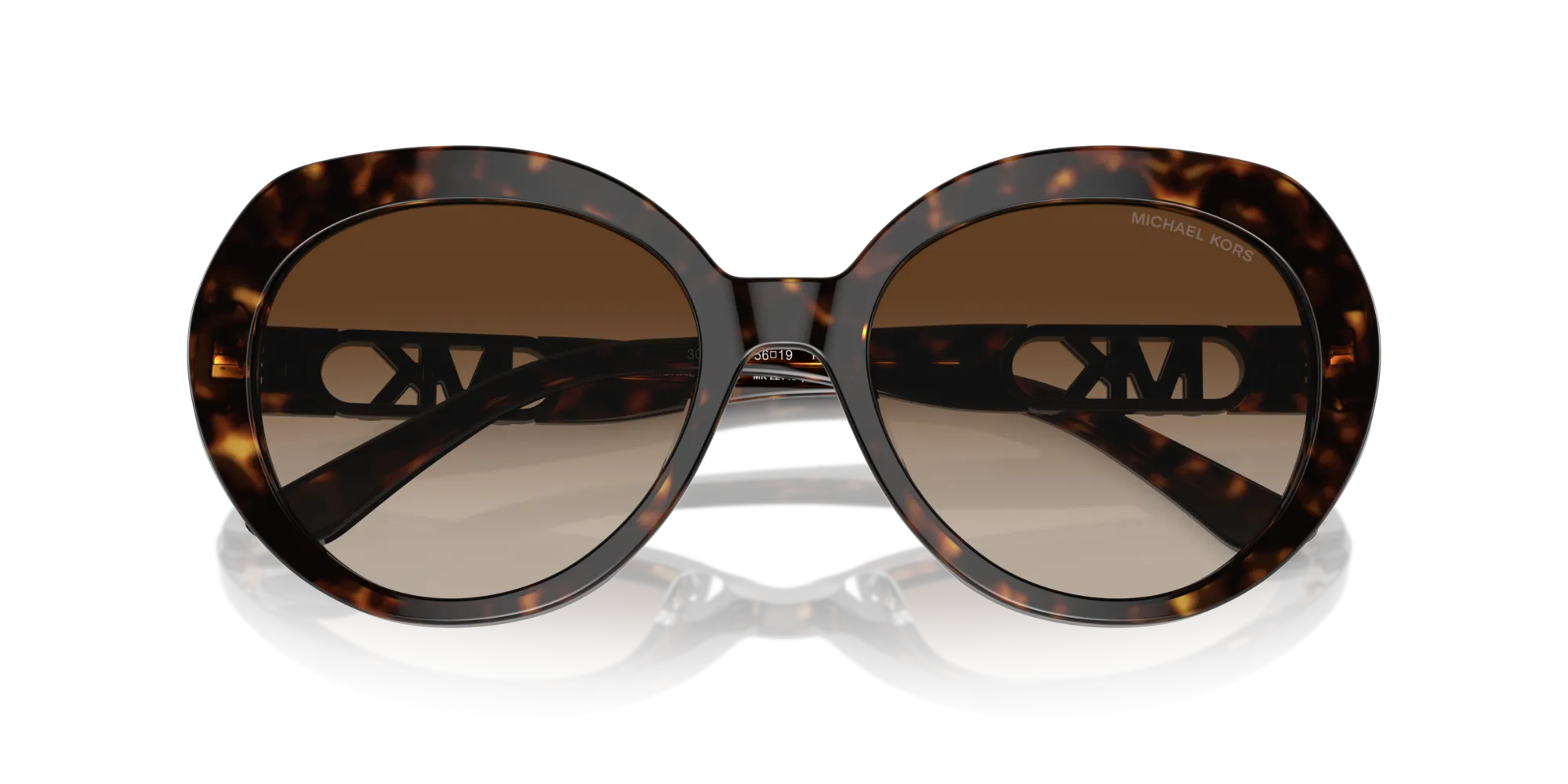 Michael Kors MK2214U SAN LUCAS 300613 Occhiali da sole Acetato Tartaruga Marrone Rotonda Normale Sfumato - immagine 2
