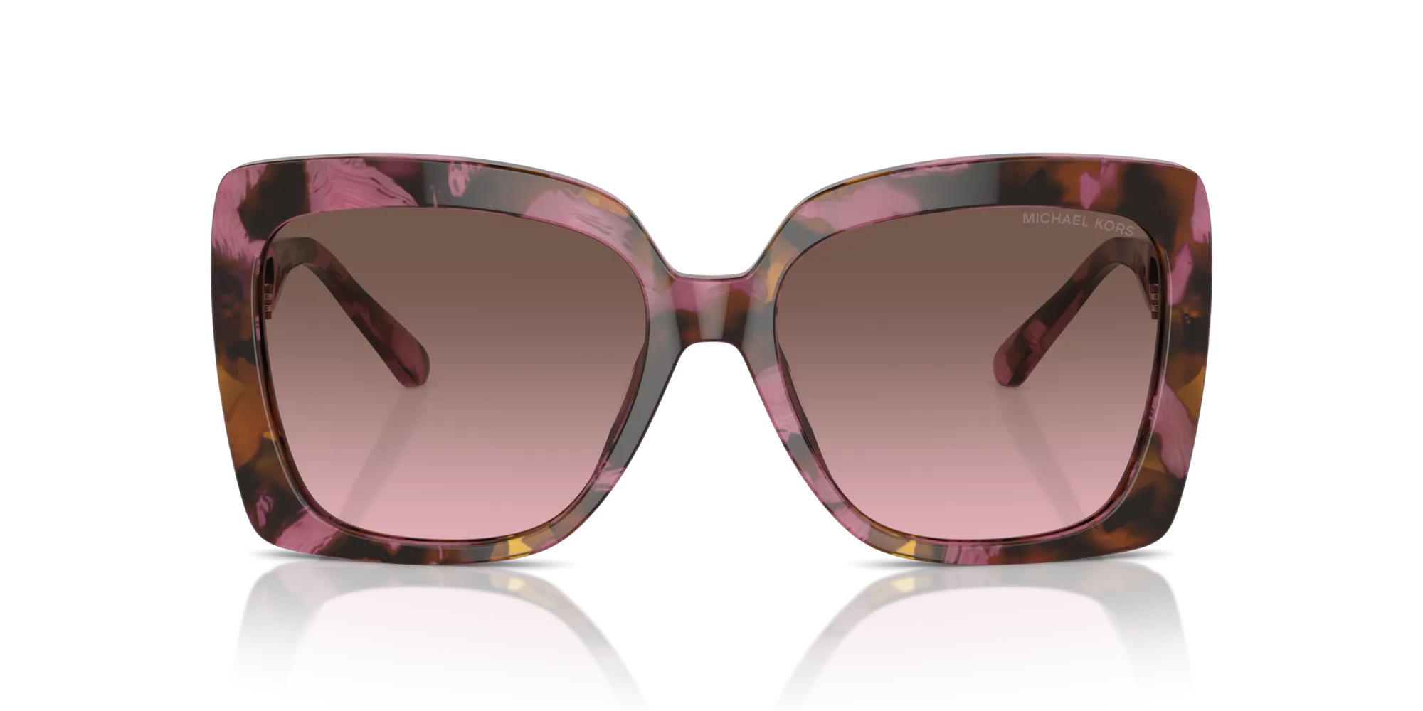 Michael Kors MK2213 NICE 39989T Occhiali da sole Acetato Tartaruga Viola Squadrata Normale Sfumato - immagine 3