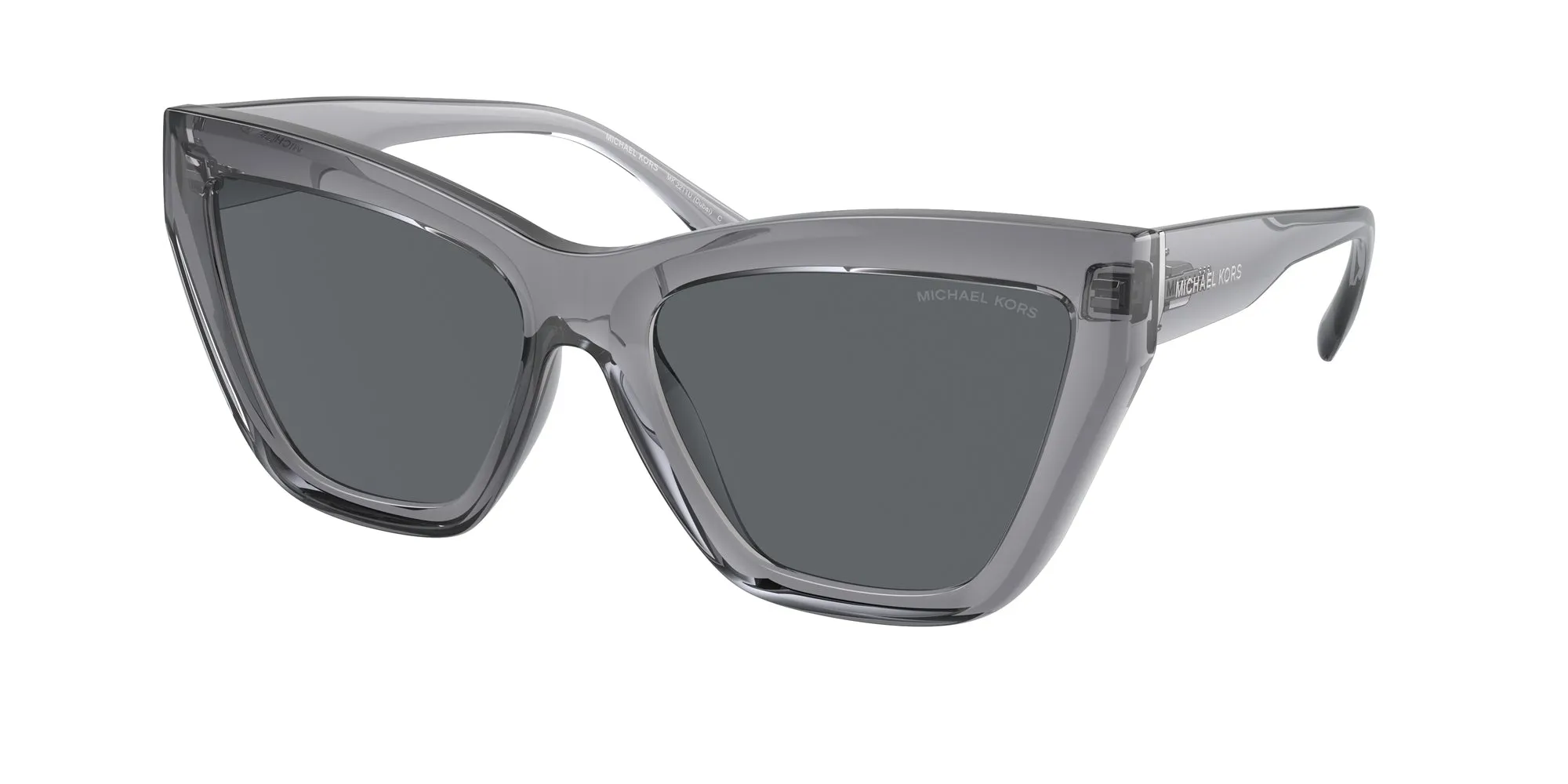 Michael Kors MK2211U DUBAI 397087 Occhiali da sole Iniettato Blu Grigio Cat Eye Normale - immagine 1