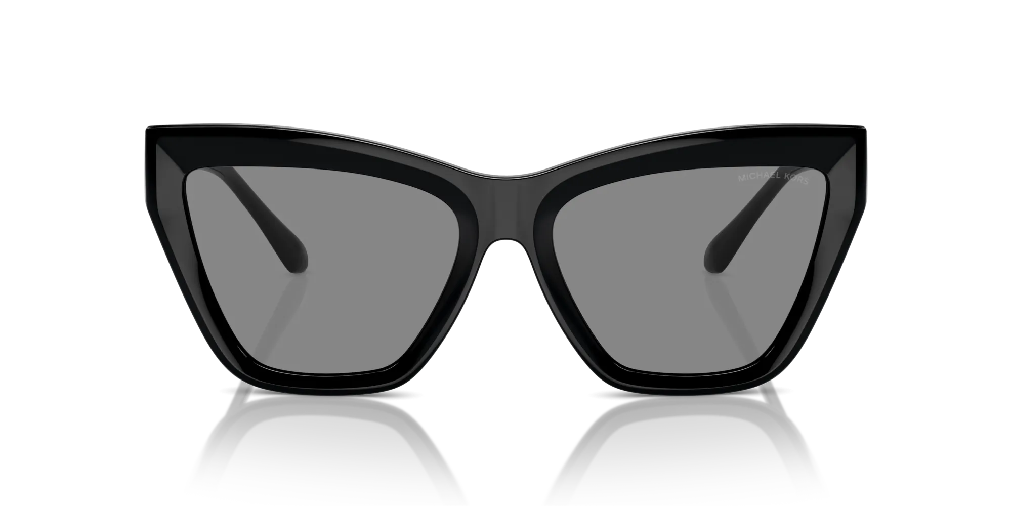 Michael Kors MK2211U DUBAI 30053F Occhiali da sole Iniettato Nero Grigio Cat Eye Normale Antiriflesso - immagine 3