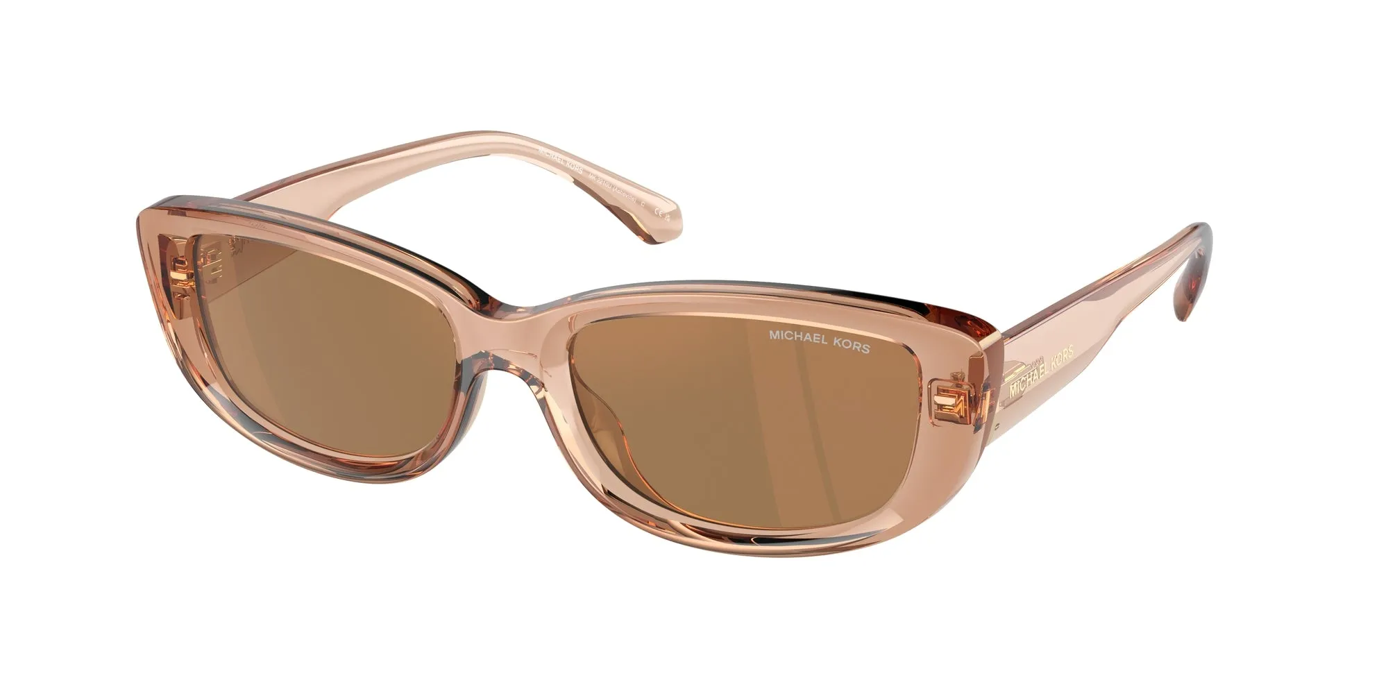 Michael Kors MK2210U ASHEVILLE 3999/O Occhiali da sole Iniettato Marrone Marrone Squadrata Normale Specchiato - immagine 1