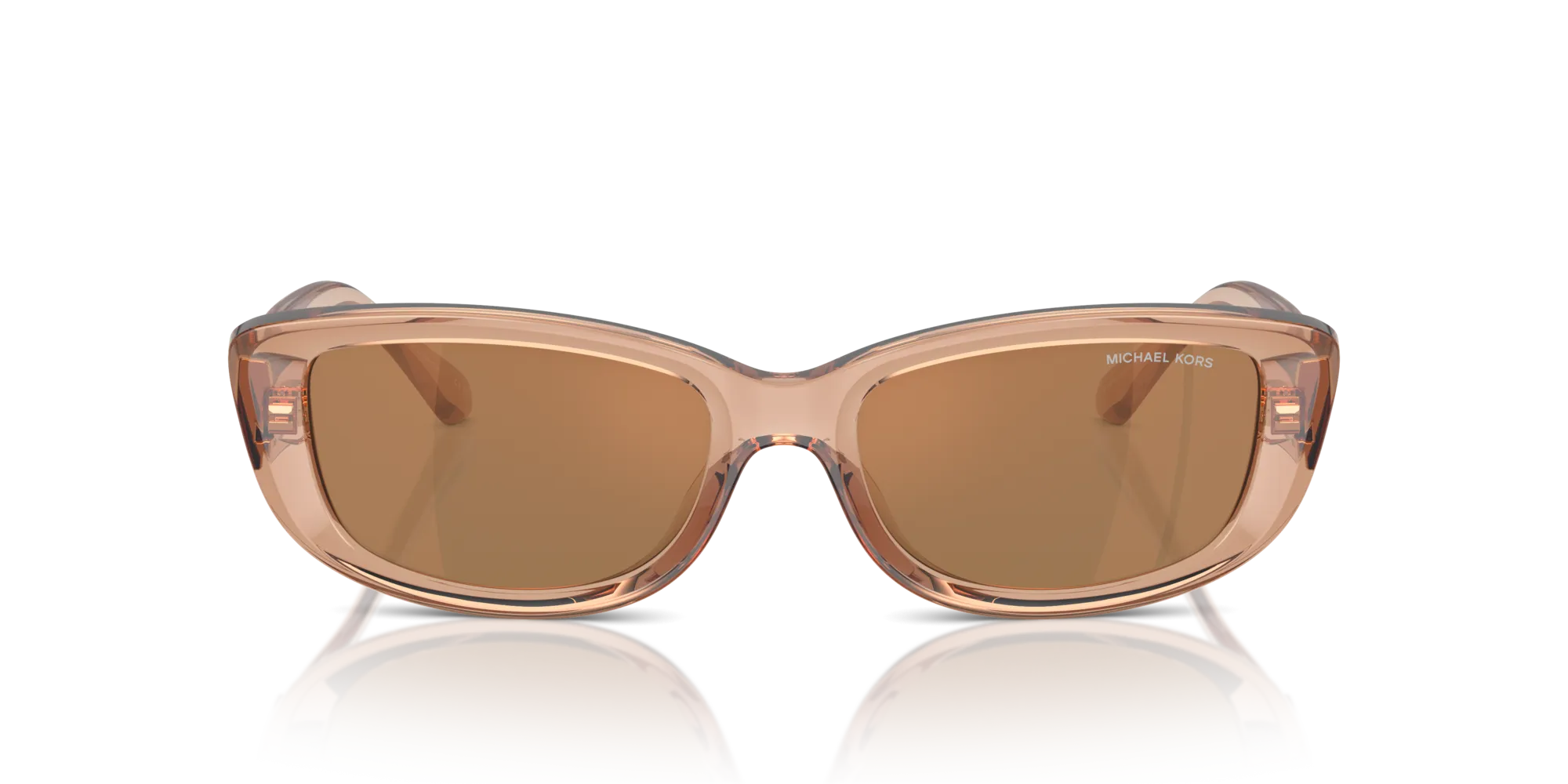 Michael Kors MK2210U ASHEVILLE 3999/O Occhiali da sole Iniettato Marrone Marrone Squadrata Normale Specchiato - immagine 3