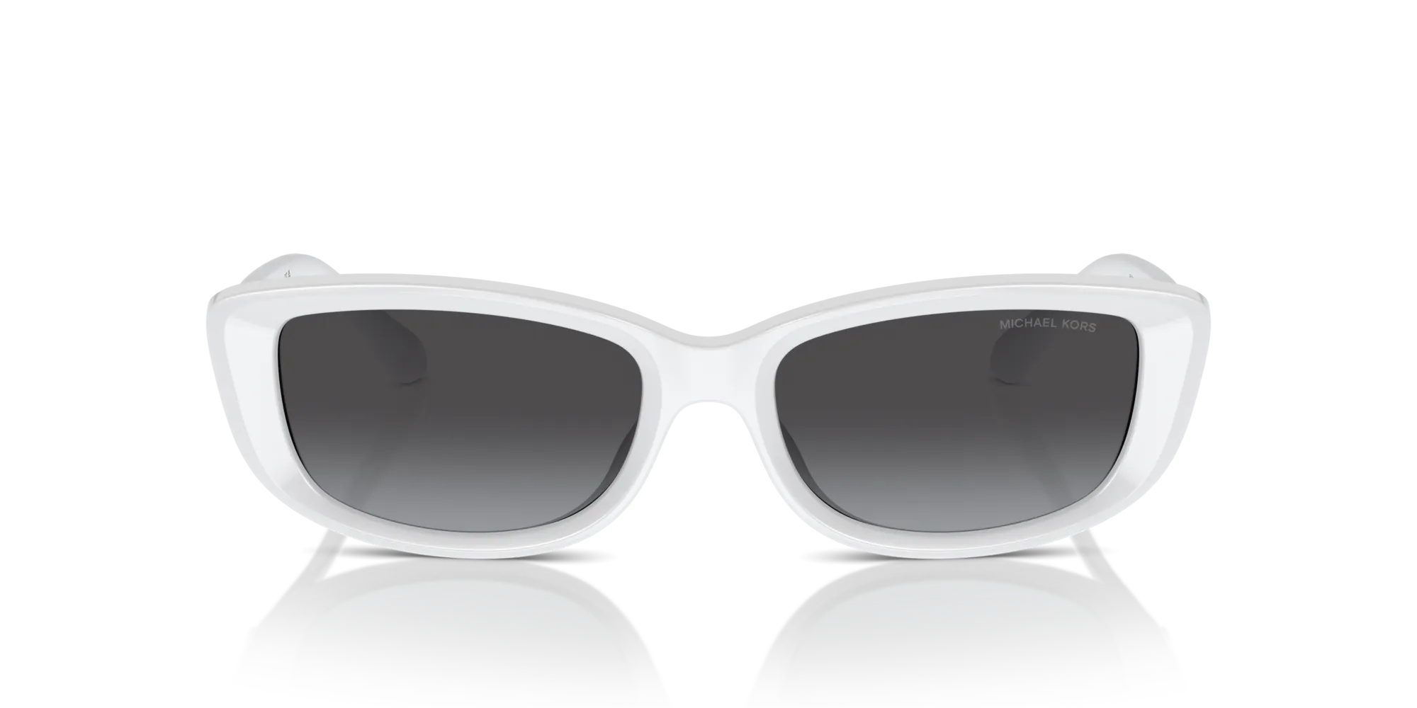 Michael Kors MK2210U ASHEVILLE 31008G Occhiali da sole Iniettato Bianco Grigio Squadrata Normale Sfumato - immagine 3
