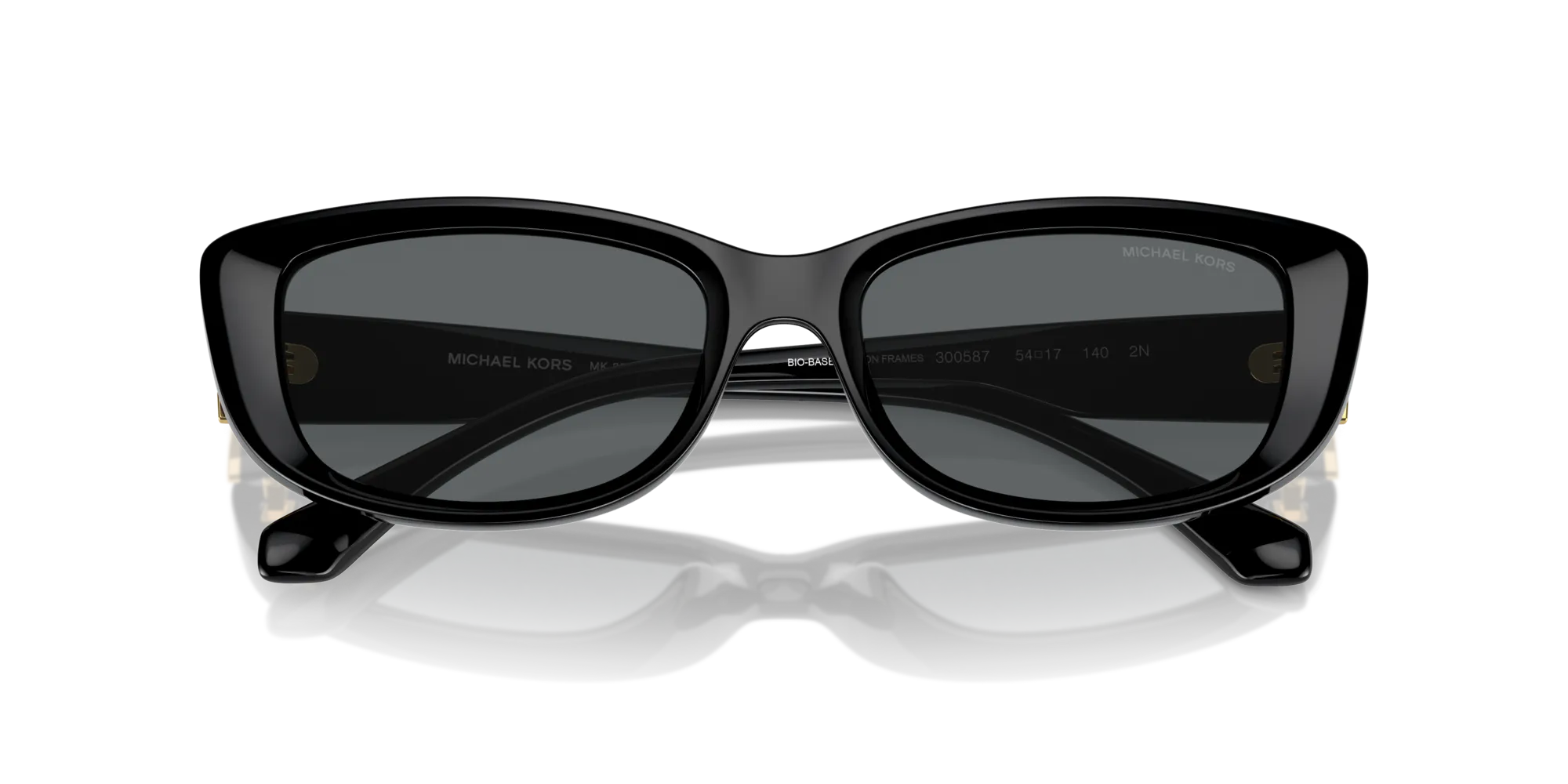 Michael Kors MK2210U ASHEVILLE 300587 Occhiali da sole Iniettato Nero Grigio Squadrata Normale - immagine 2