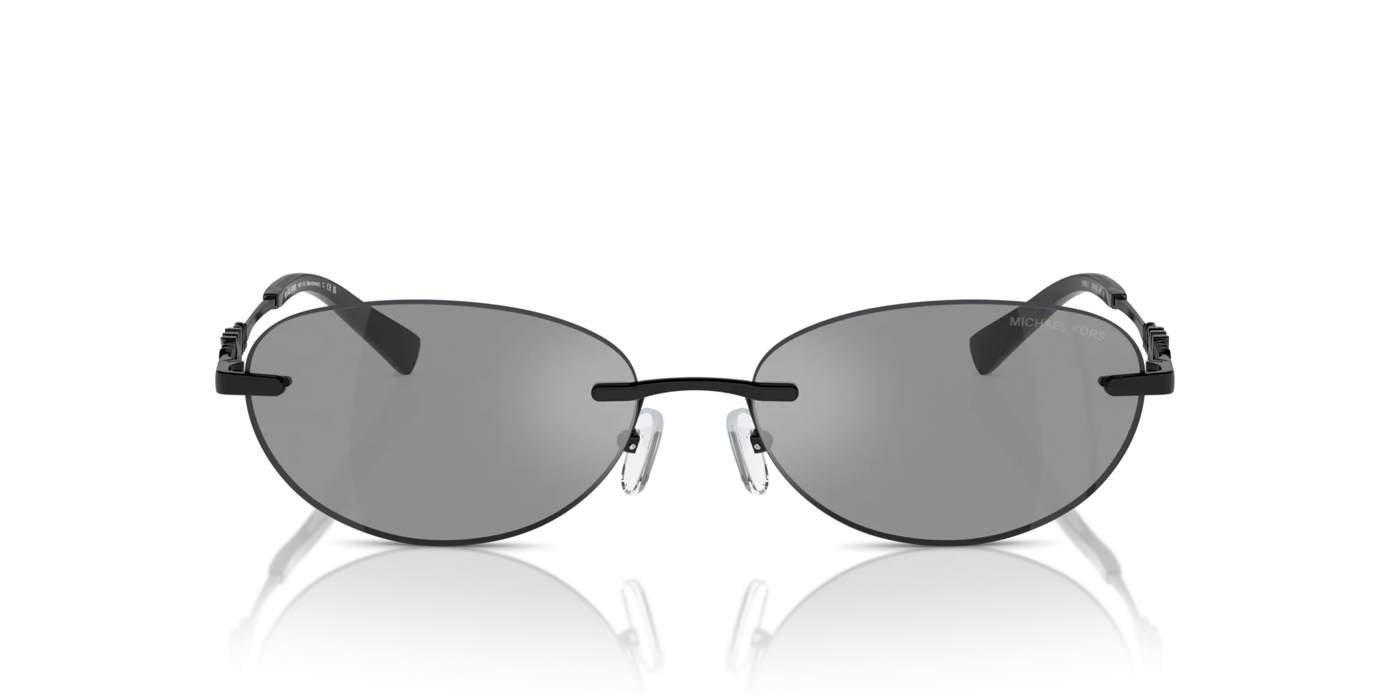 Michael Kors MK1151 MANCHESTER 1005/1 Occhiali da sole Metallo Grigio Grigio Rotonda Normale Specchiato - immagine 3