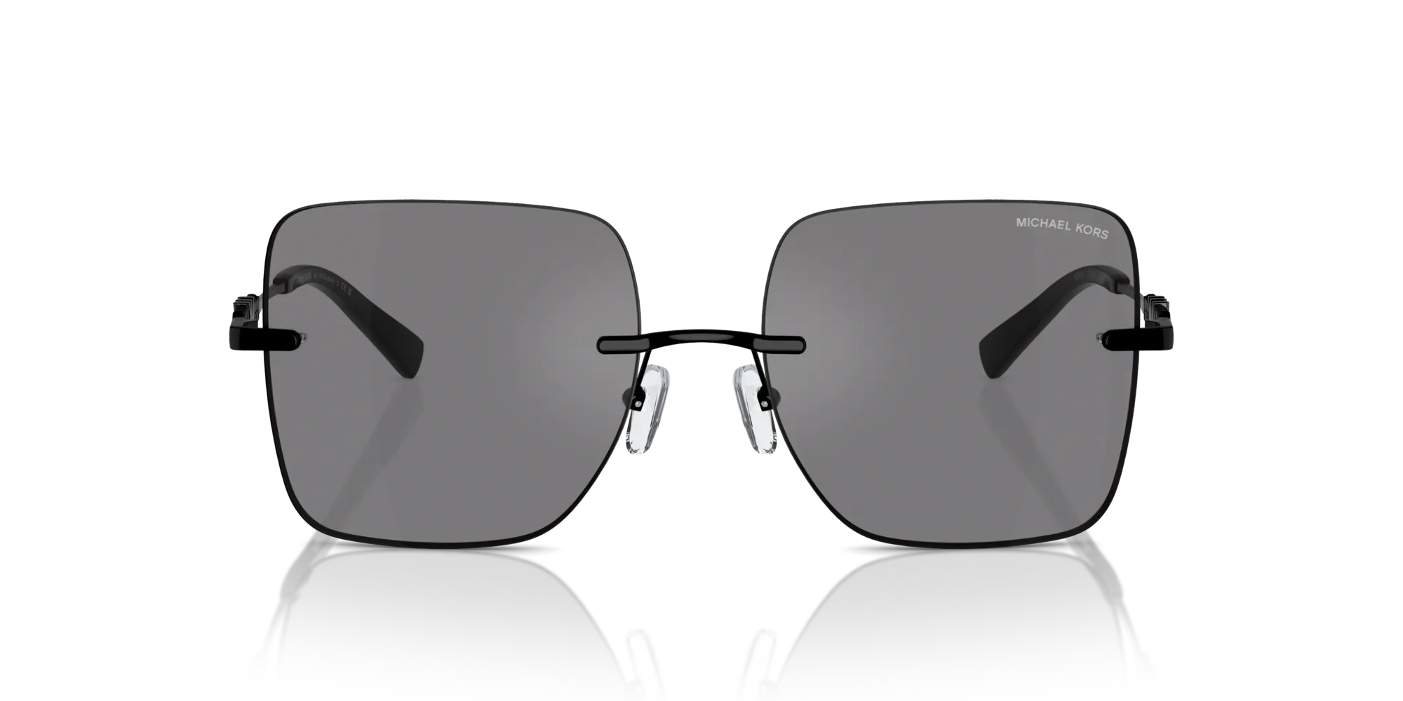 Michael Kors MK1150 QUéBEC 1005/1 Occhiali da sole Metallo Grigio Grigio Squadrata Normale Specchiato - immagine 3