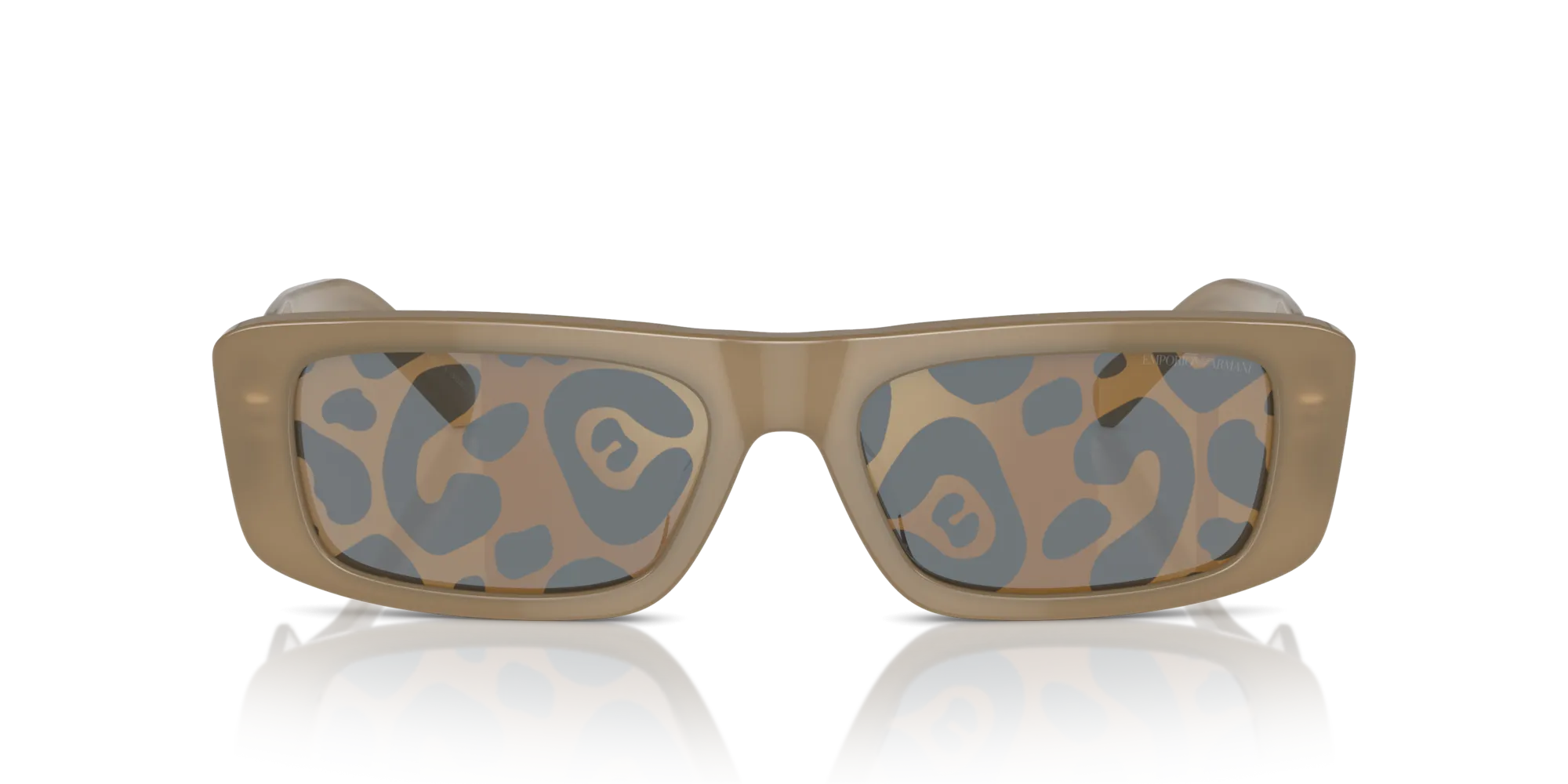 Emporio Armani EA4229U 6121TO Occhiali da sole Acetato Marrone Marrone Squadrata Normale Decorazione - immagine 3