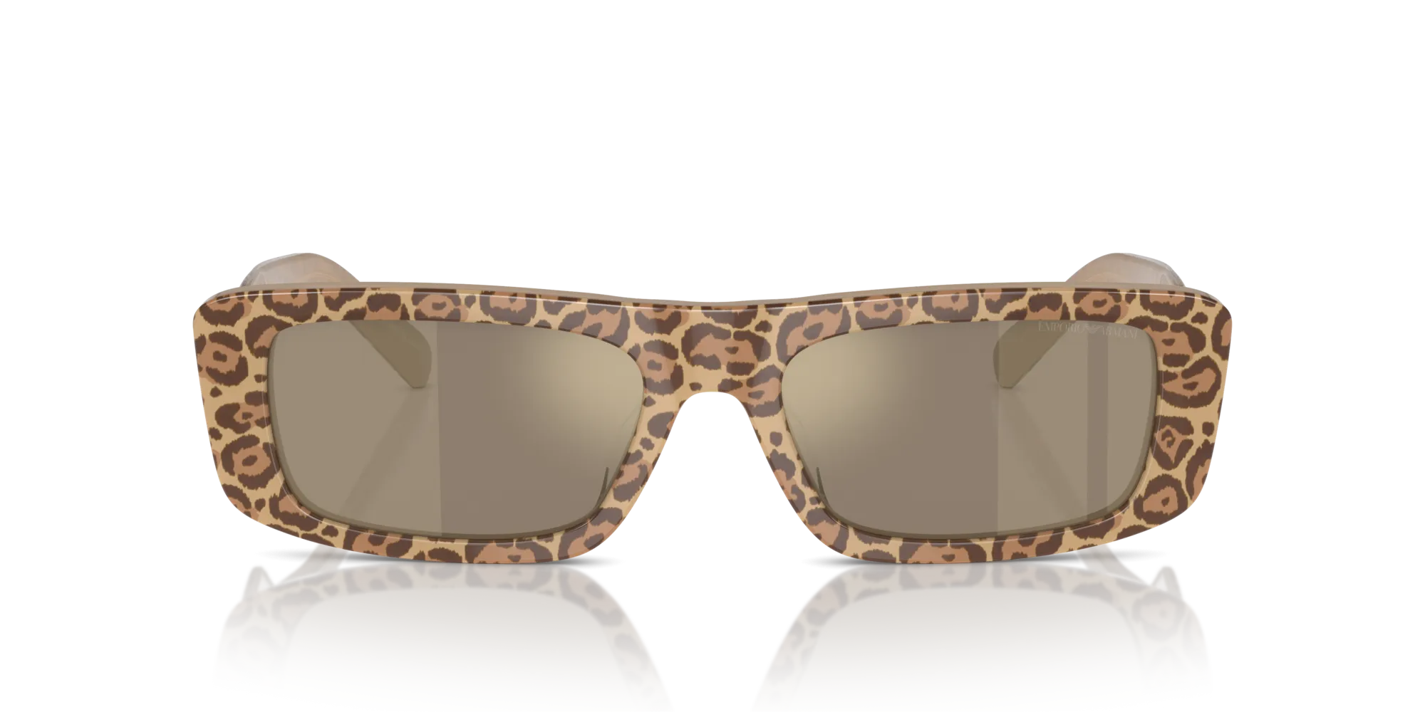 Emporio Armani EA4229U 61195A Occhiali da sole Acetato Marrone Marrone Squadrata Specchiate Specchiato - immagine 3