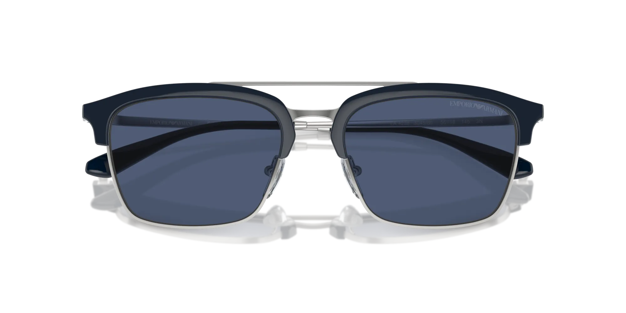 Emporio Armani EA4228 304580 Occhiali da sole Iniettato Blu Blu Pilot Normale - immagine 2