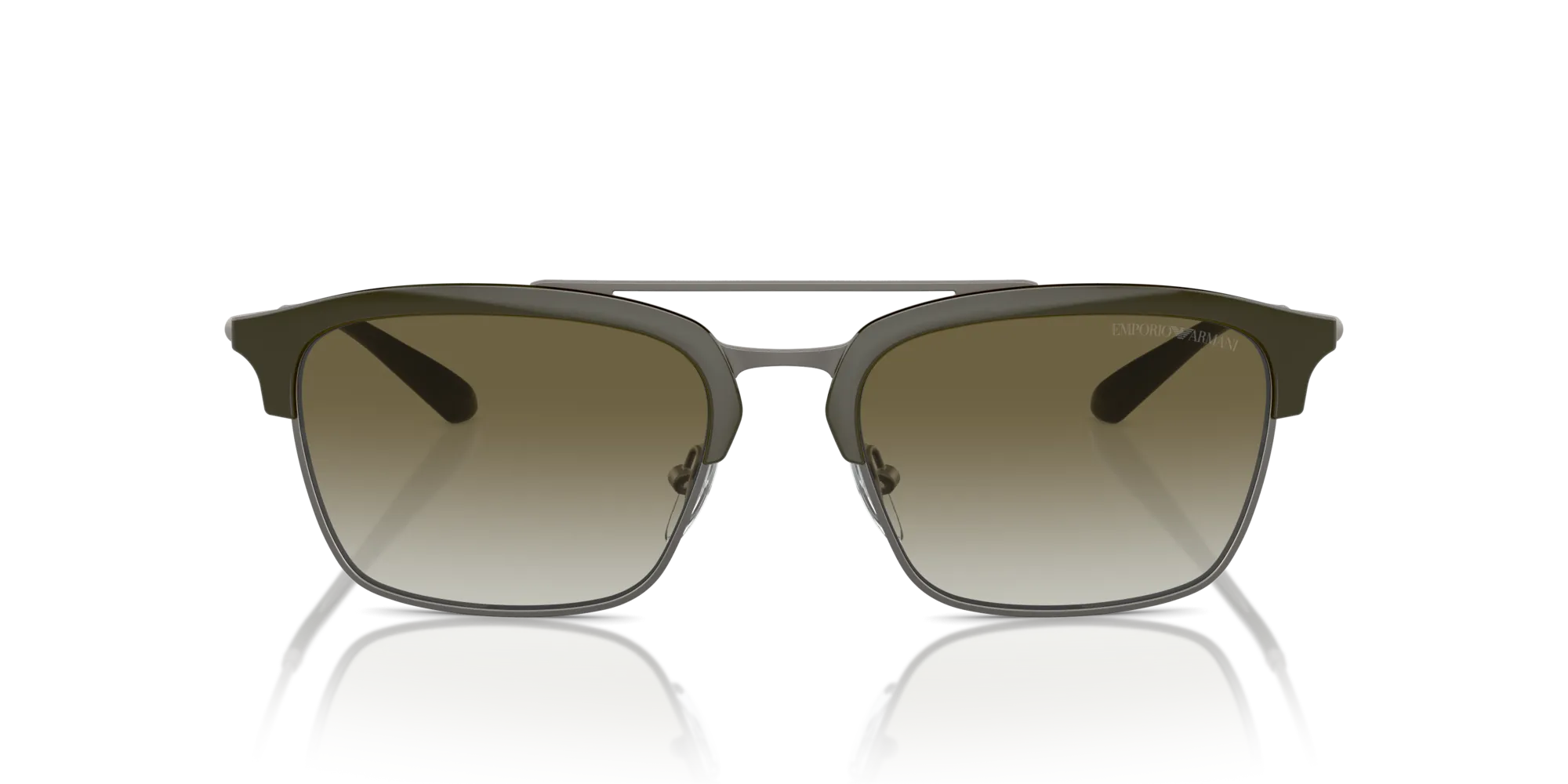 Emporio Armani EA4228 30038E Occhiali da sole Iniettato Verde Verde Pilot Normale Sfumato - immagine 3