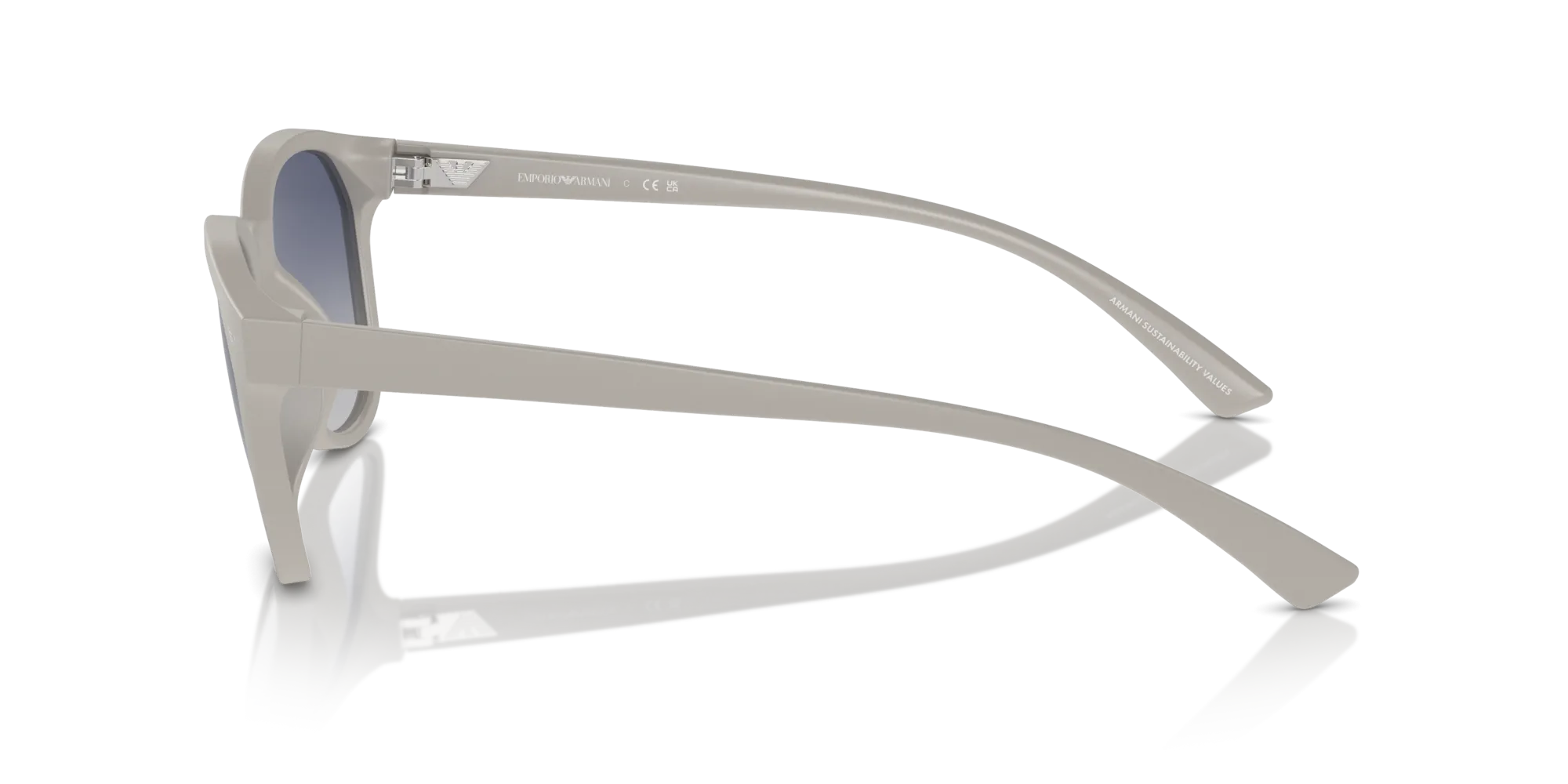 Emporio Armani EA4225U 610087 Occhiali da sole Iniettato Grigio Grigio Pantos Normale Sfumato - immagine 4