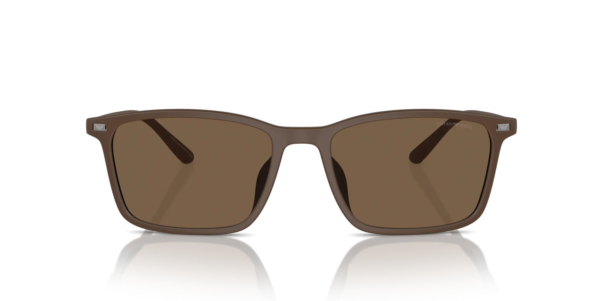 Emporio Armani EA4223U 610573 Occhiali da sole Iniettato Marrone Marrone Squadrata Normale - immagine 3